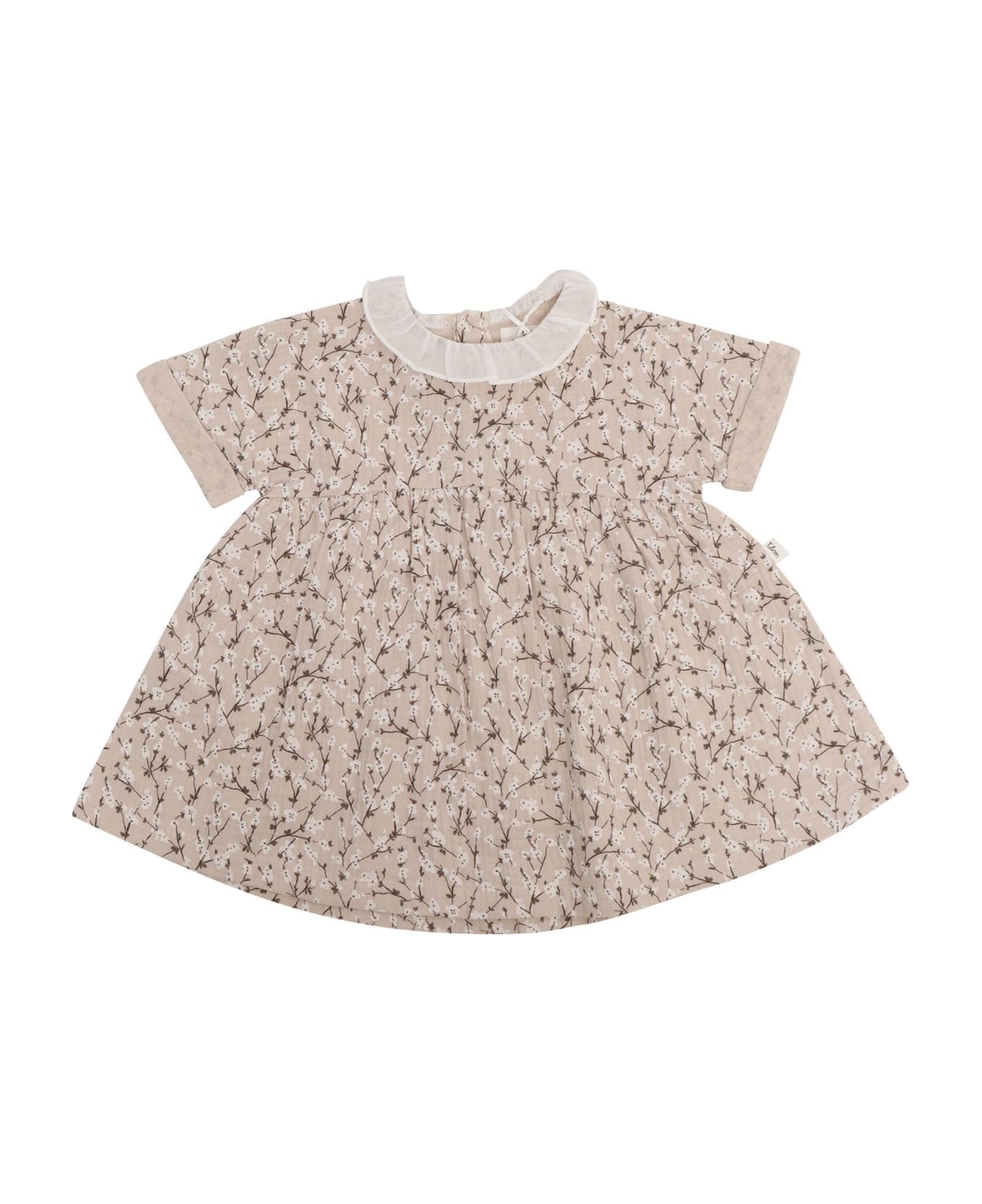 Teddy & Minou Baby Girl Floral Dress - BROWN ワンピース＆ドレス