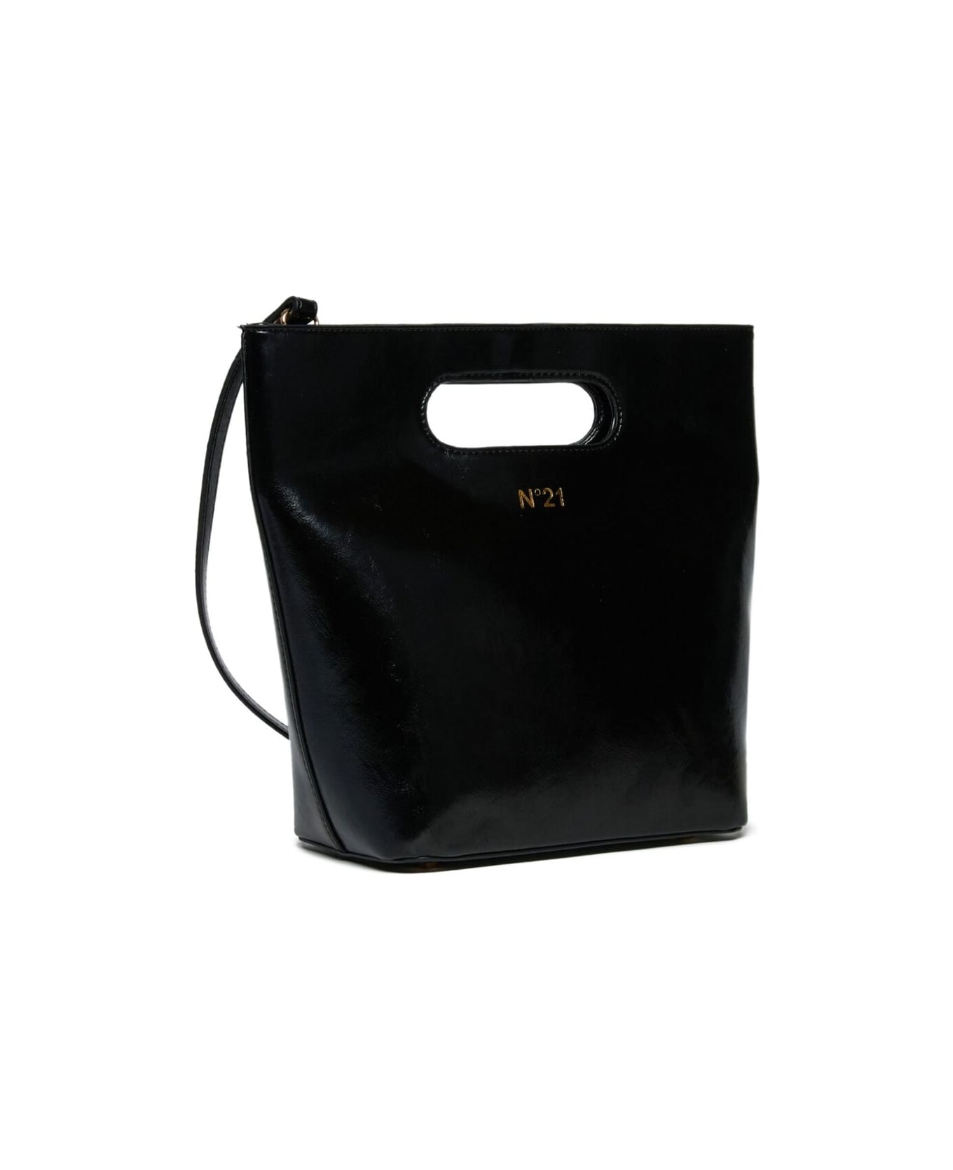 N.21 Nº21 Kids Tote Bag With Logo - Black