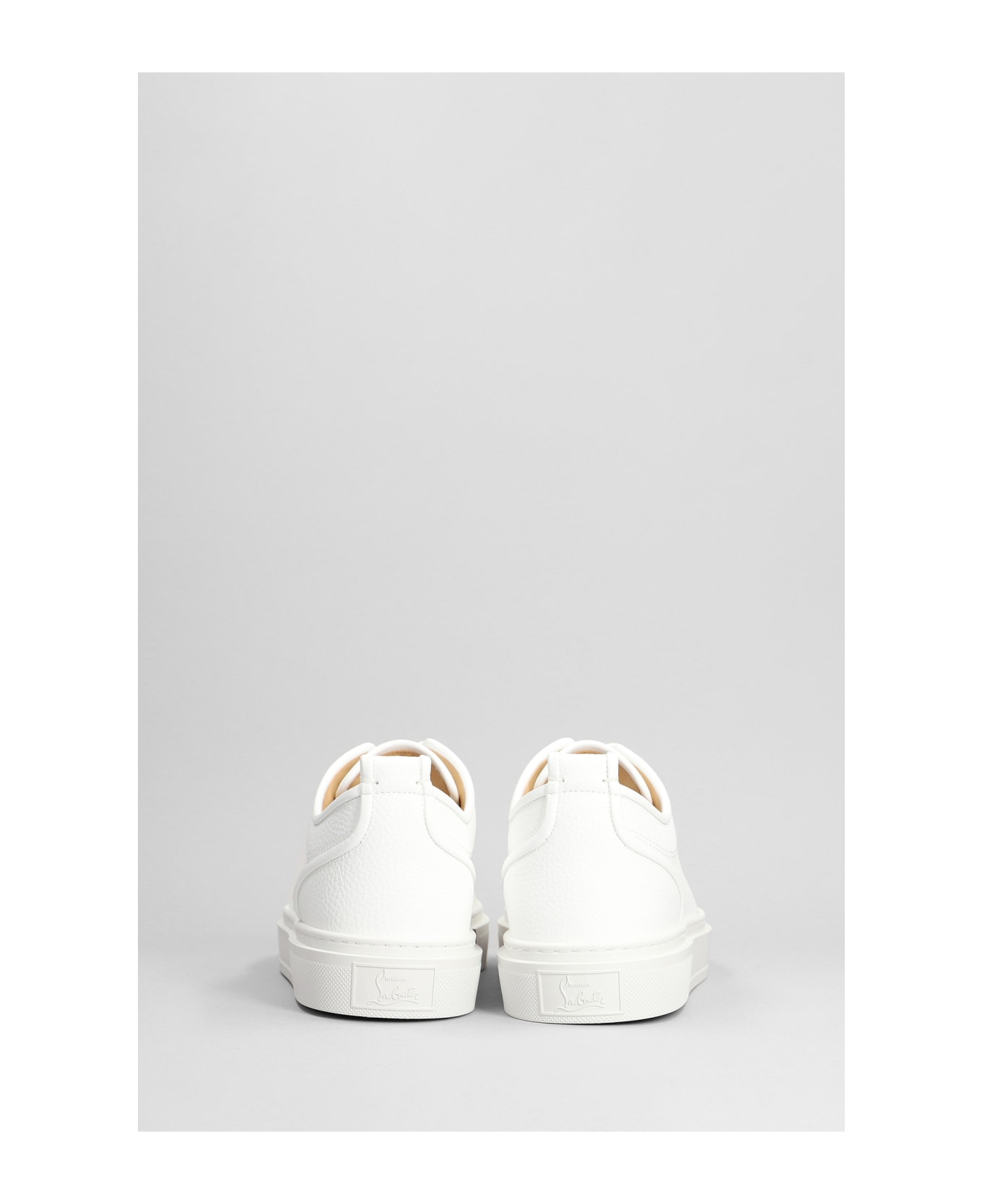 Christian Louboutin Adolon Junior Sneakers In White Leather - white スニーカー