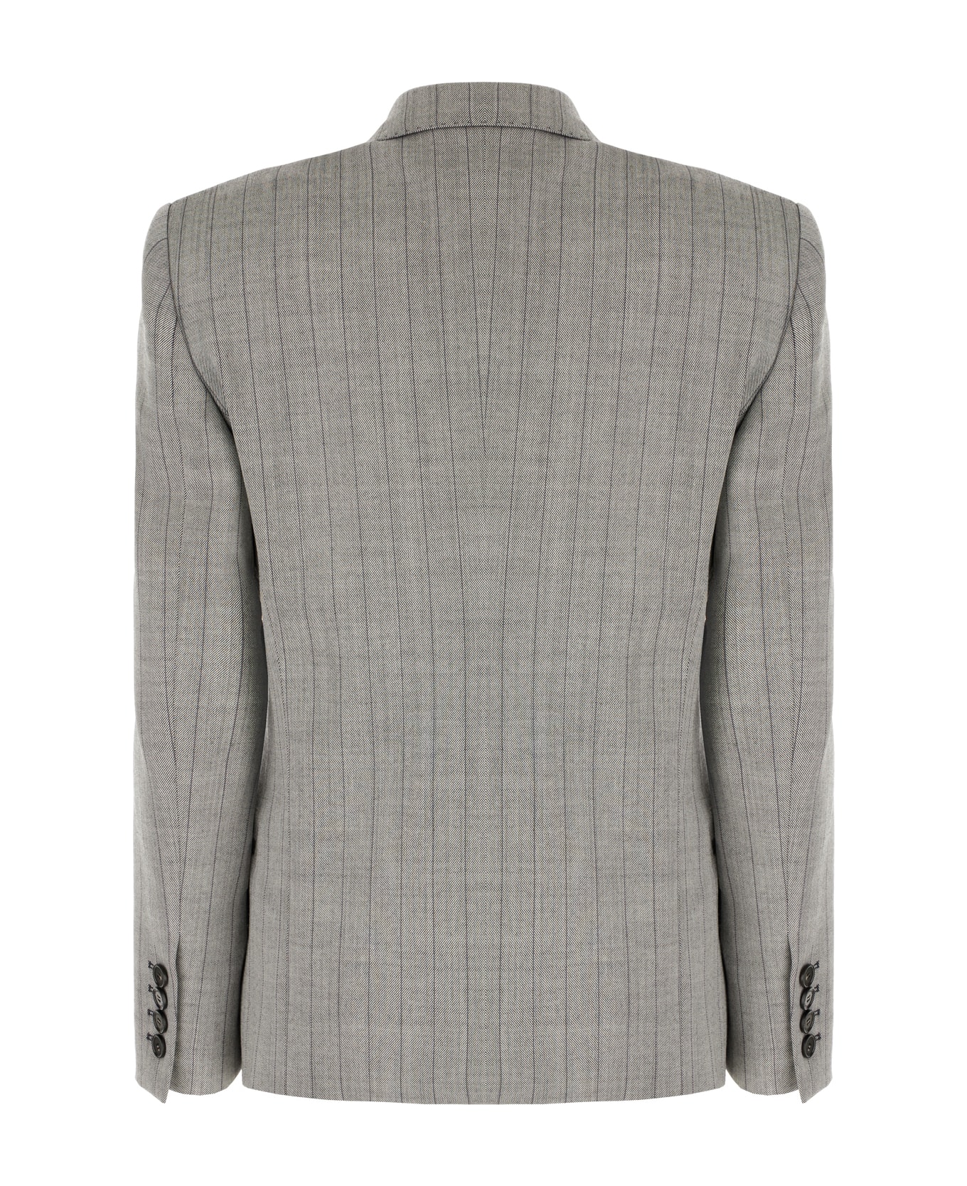 Stella McCartney Embroidered Stretch Wool Blazer - Grey