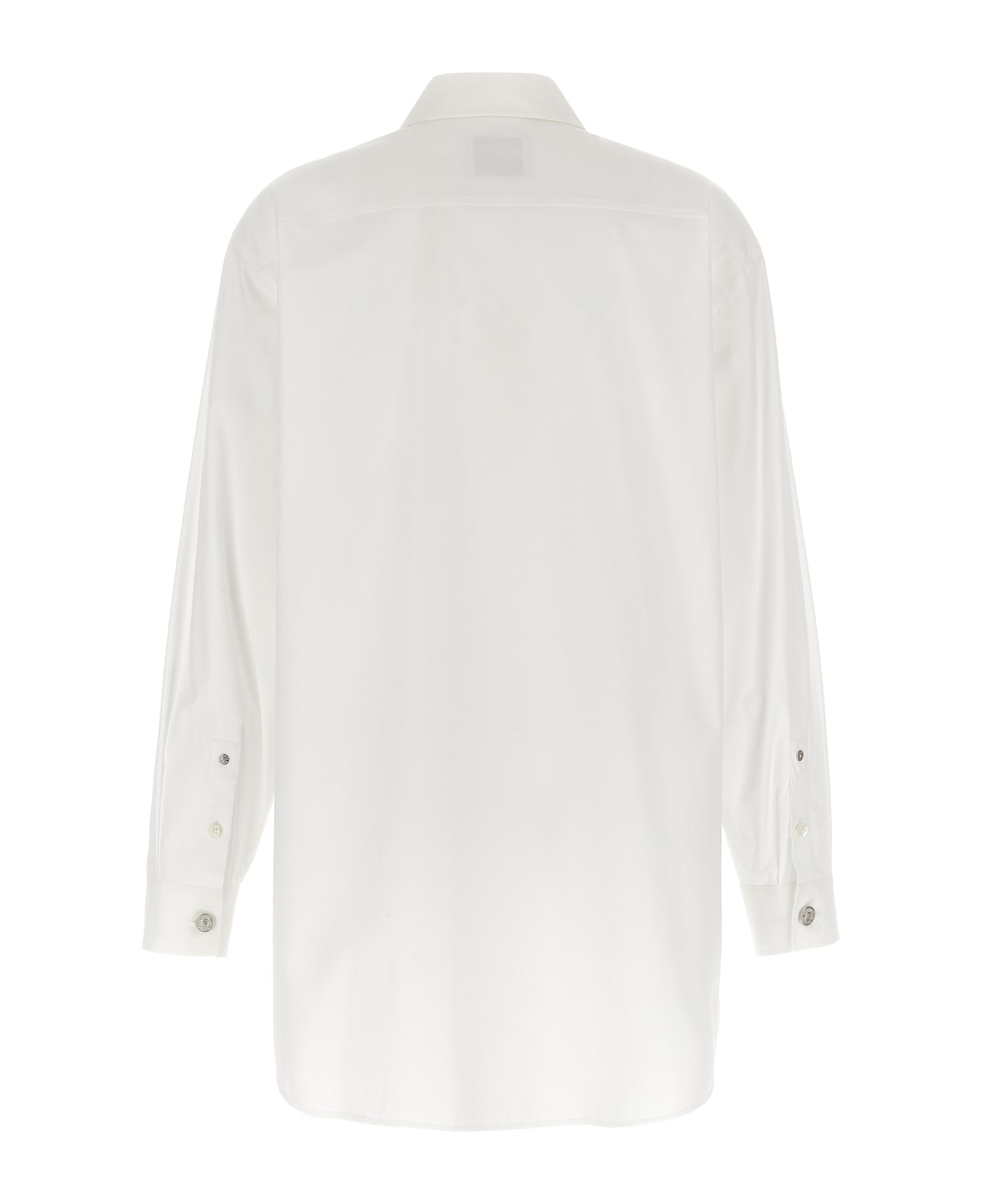 M05CH1N0 Jeans Logo Print Shirt - White