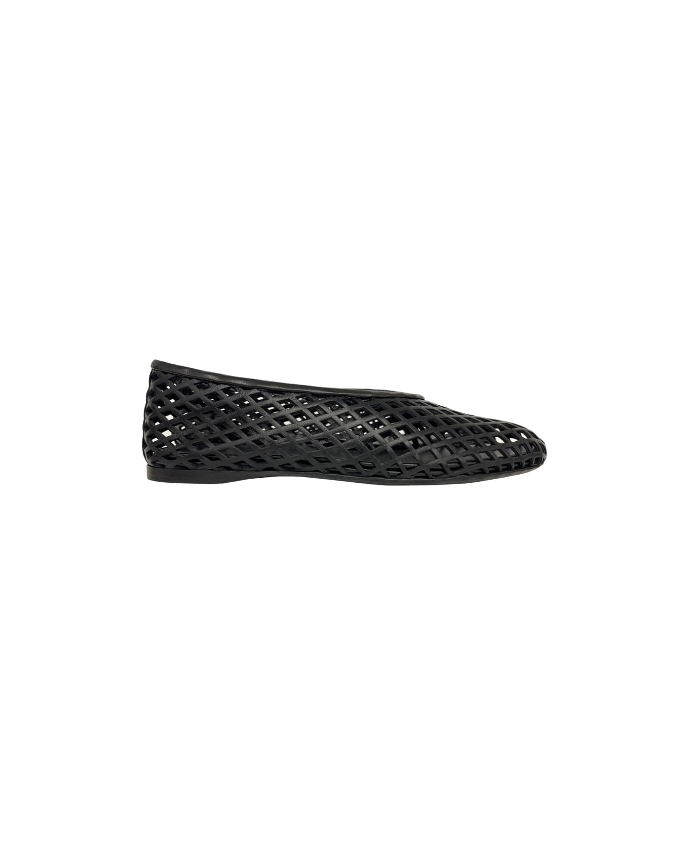 Proenza Schouler Perforated Ballerina Flat - Black