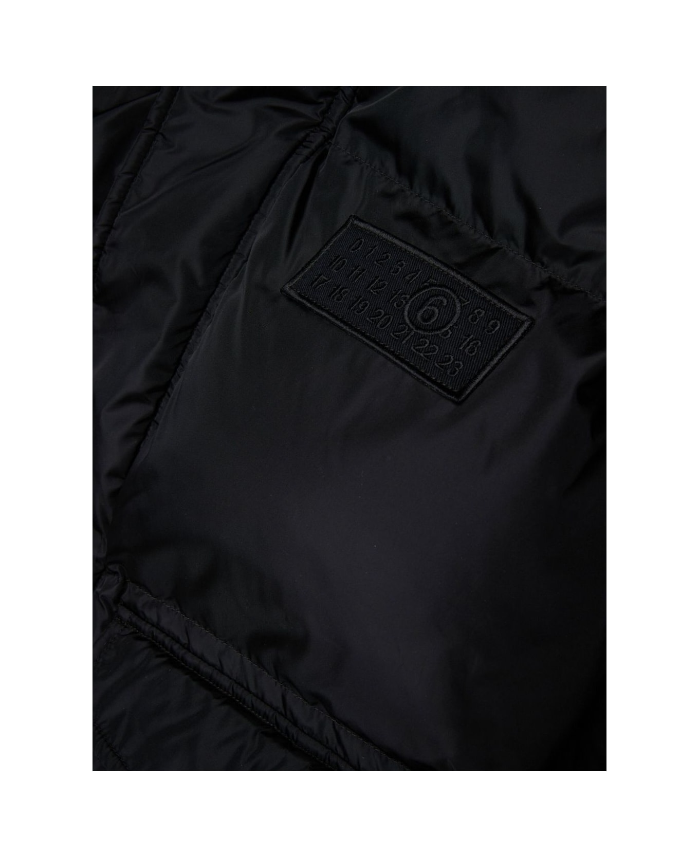 MM6 Maison Margiela Kids Patterned Bomber Jacket - Black