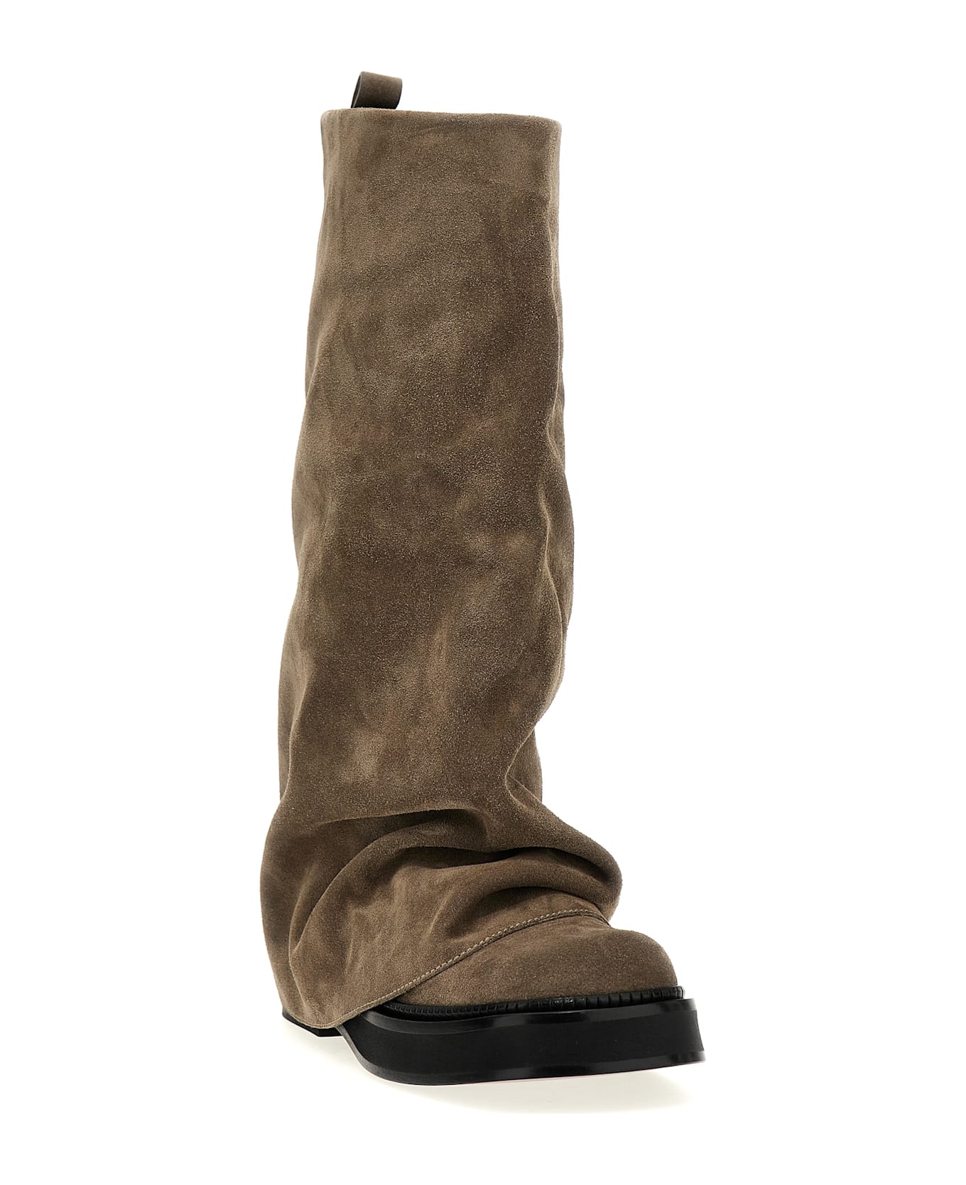 The Attico 'robin Combat' Boots - Gray