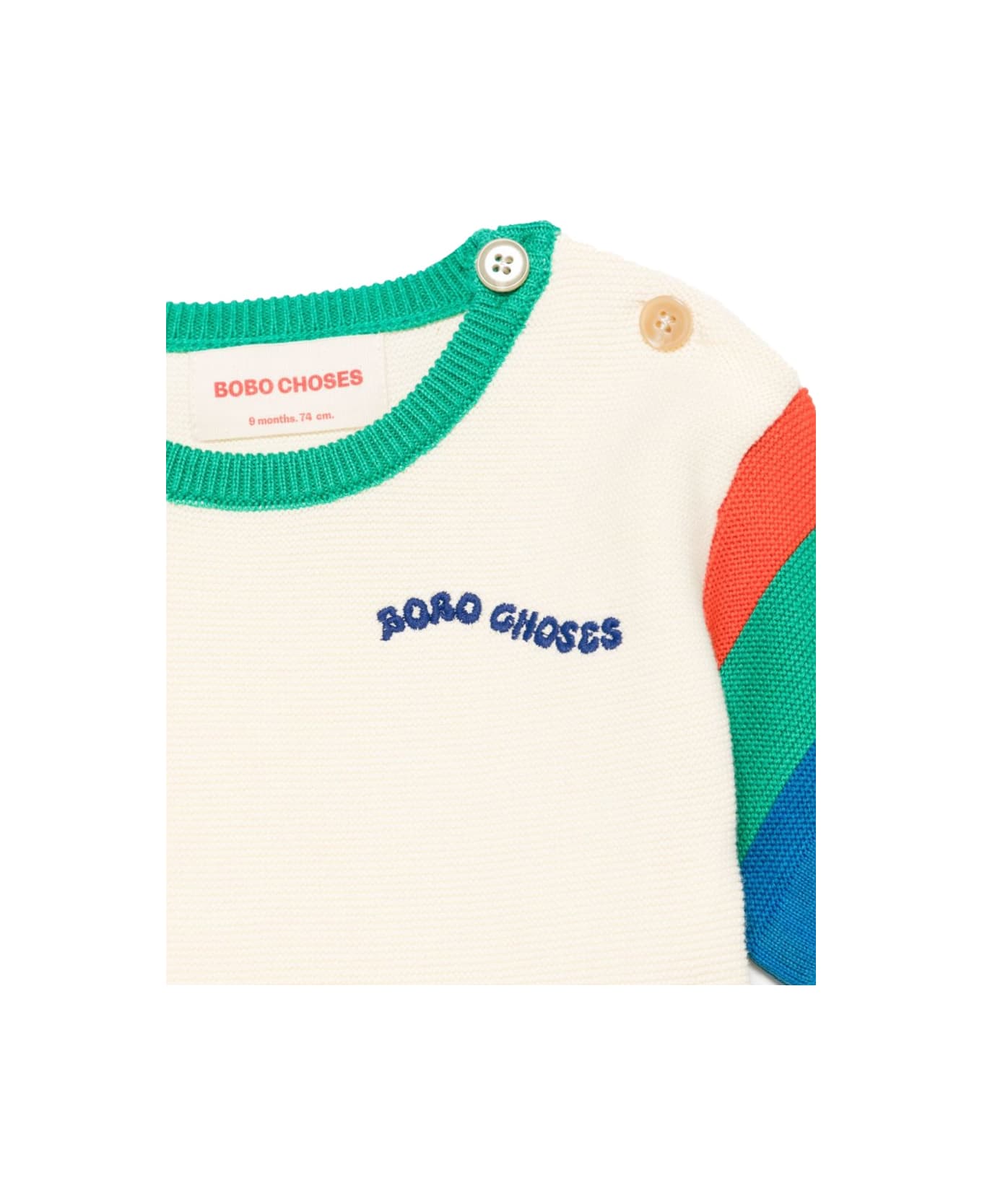 Bobo Choses Color Block Knitted T-shirt - WHITE