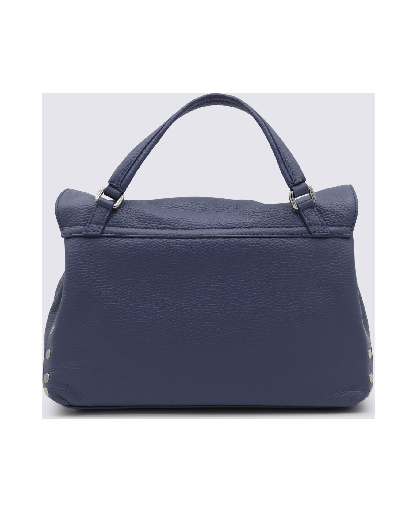 Zanellato Blue Leather Postina Baby Top Handle Bag - BLUE PAVON