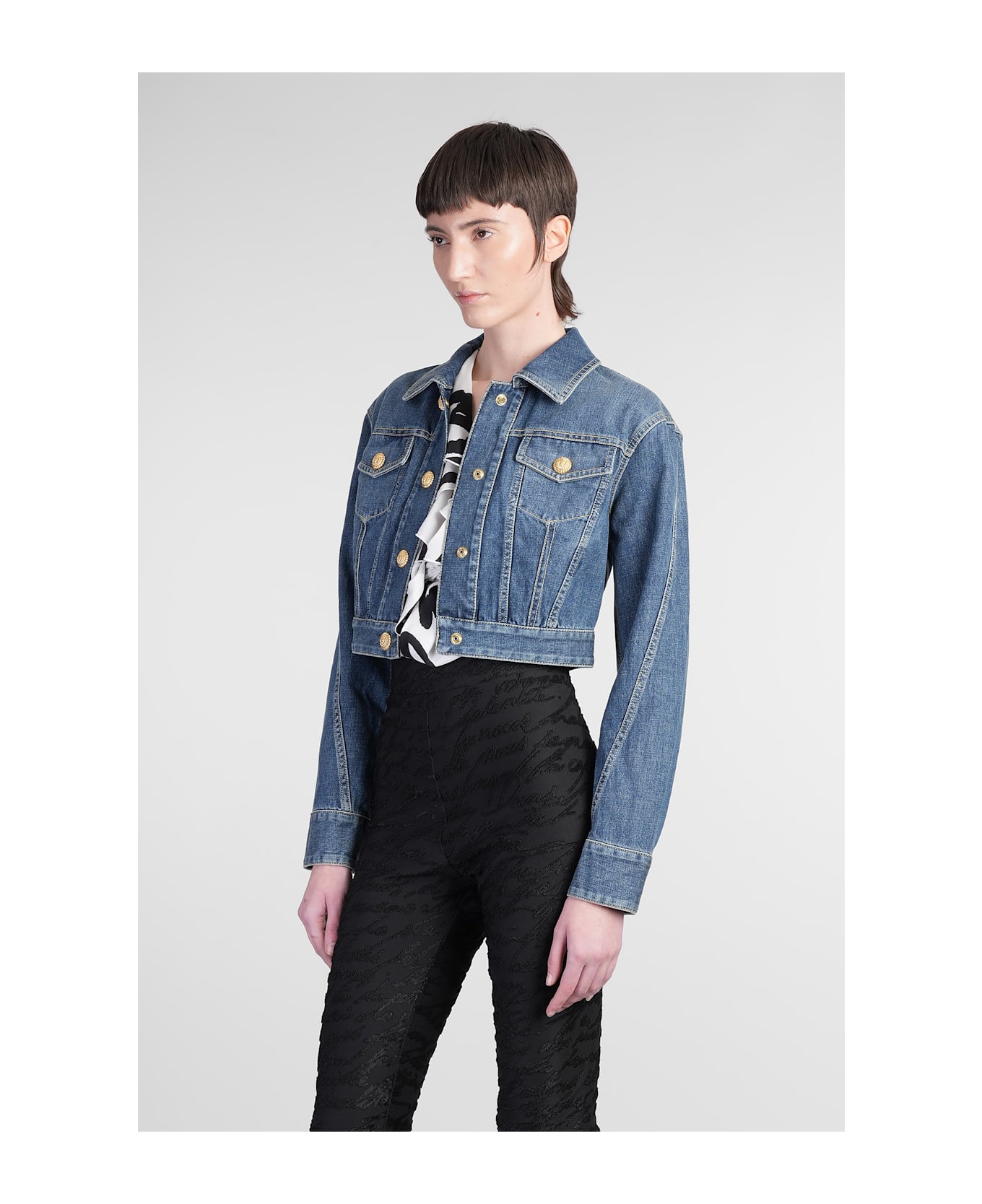Balmain Denim Jackets In Blue Cotton - blue