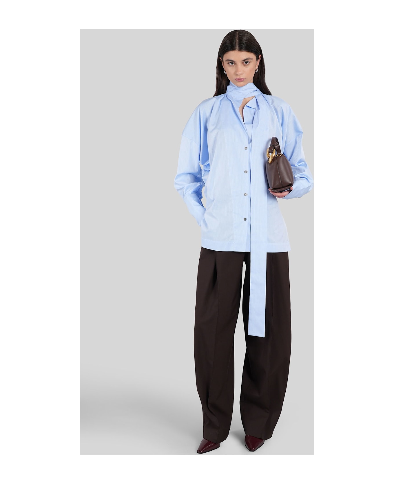 TheLatest Cara 3116 Pants In Brown Polyester - brown