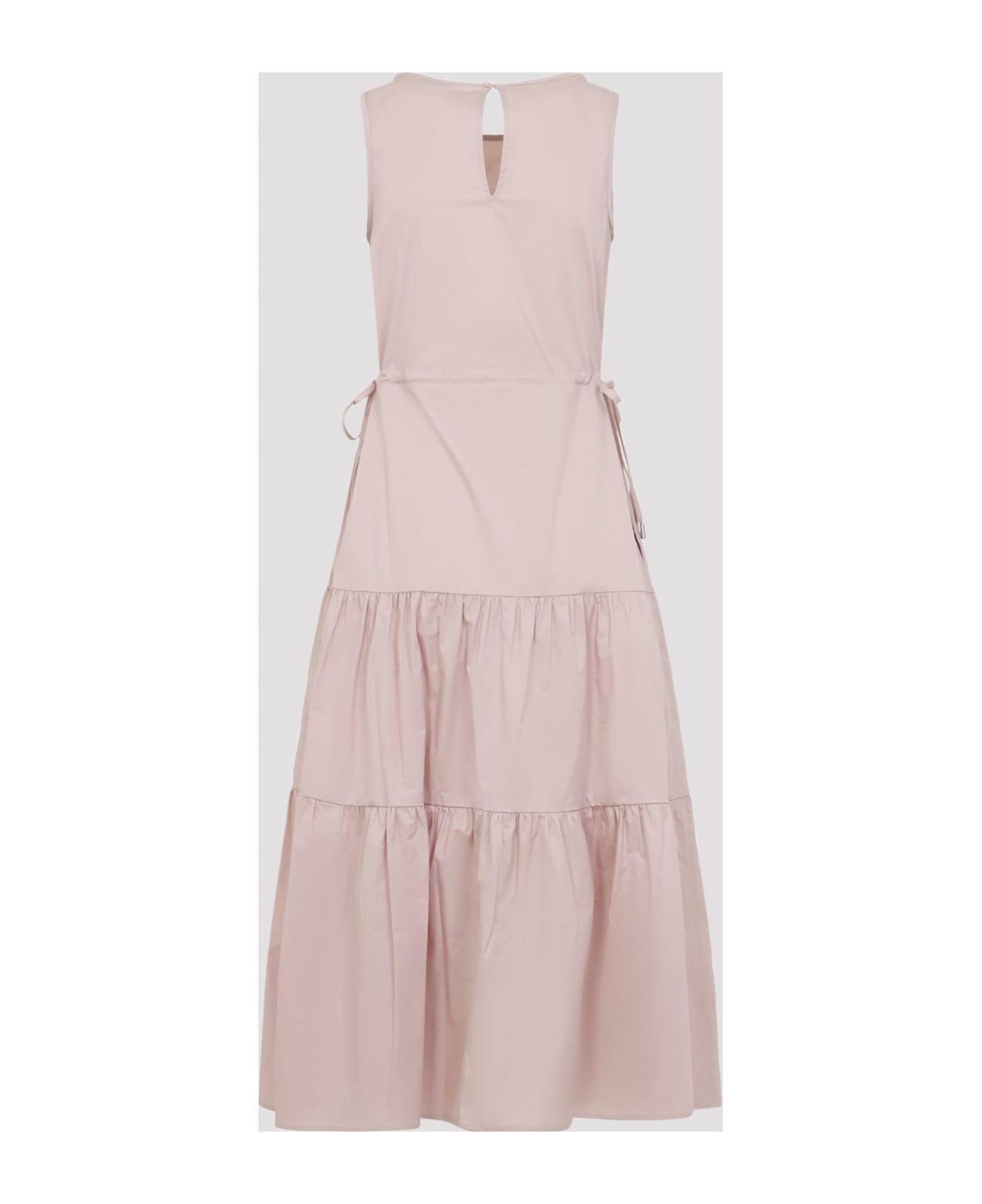 Peserico Cotton Midi Dress - Rosa Fiore Di Ciliegio