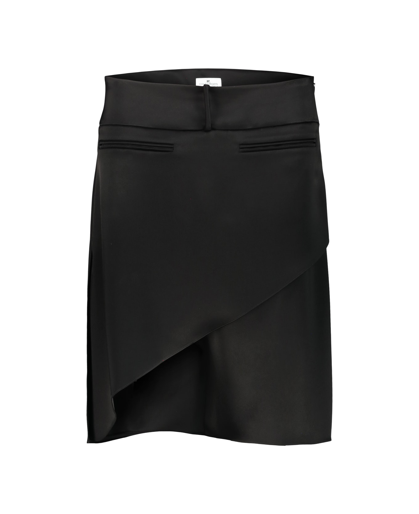 Courrèges Infinity Satin Skirt - Black