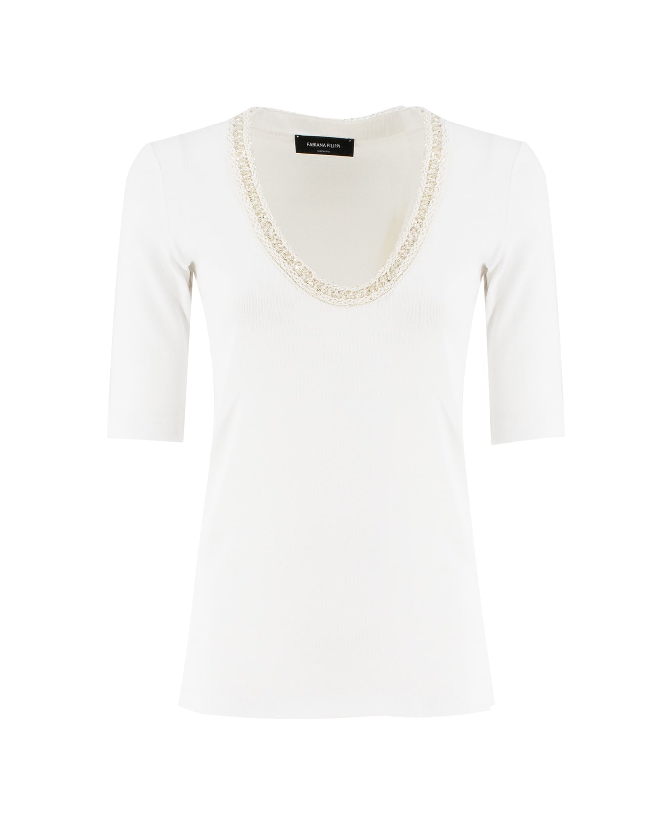 Fabiana Filippi T-shirt - BIANCO OTTICO
