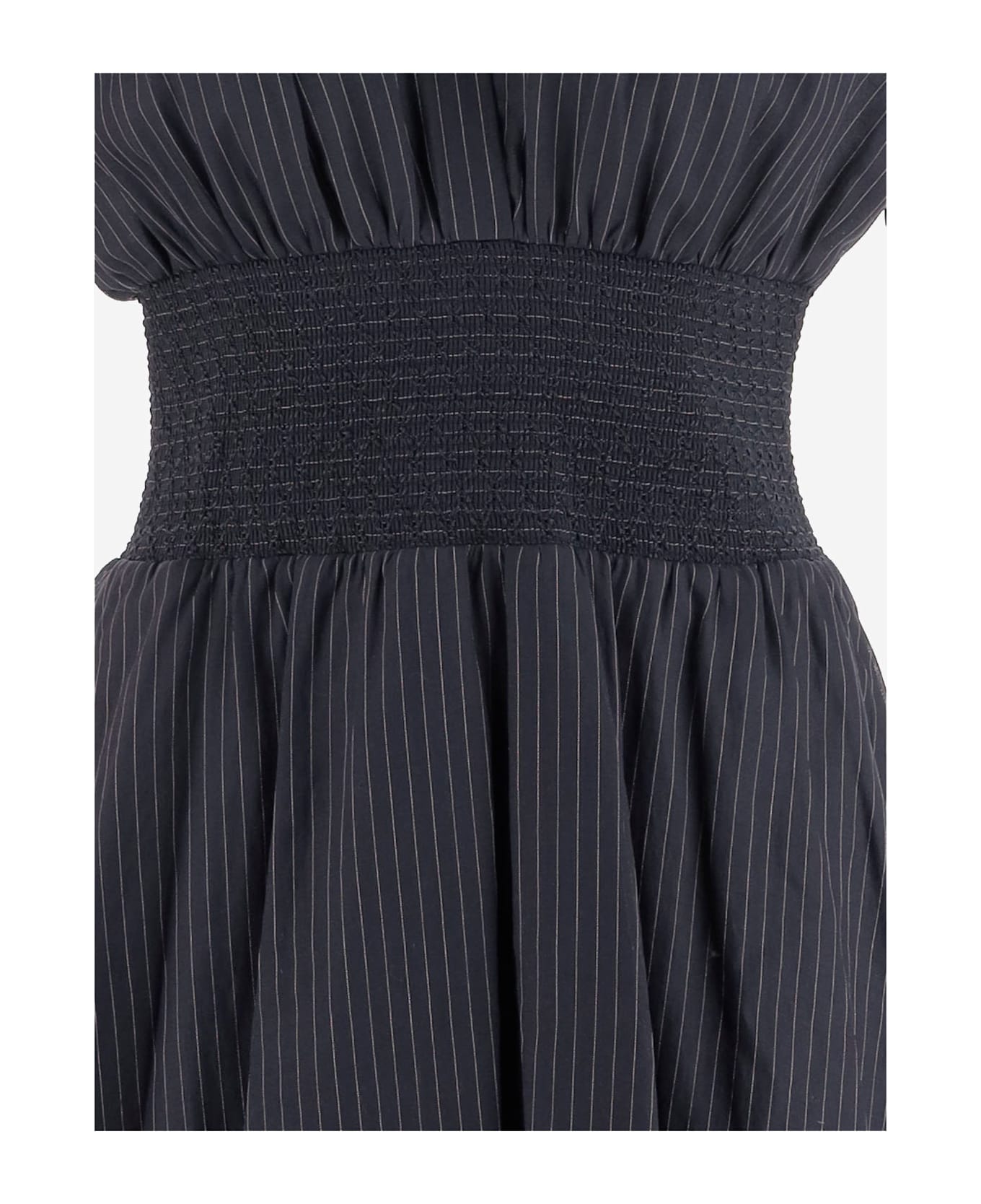 Tory Burch Striped Cotton Dress - Blue