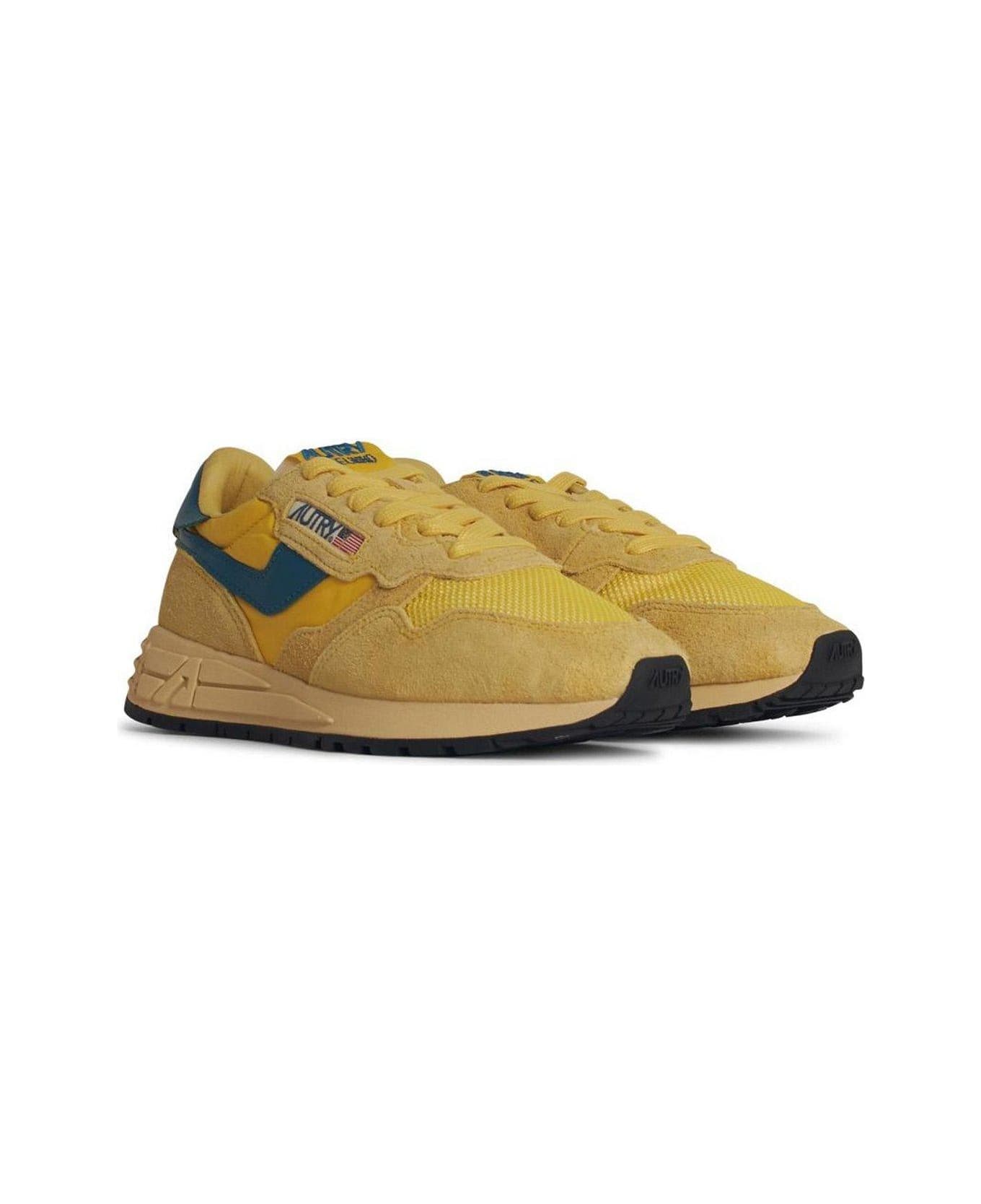 Autry Reelwind Lace-up Sneakers - Yellow