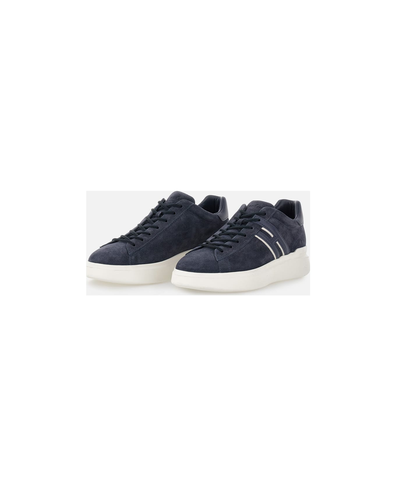 Hogan H Slash Lace-up Shoe - Blue