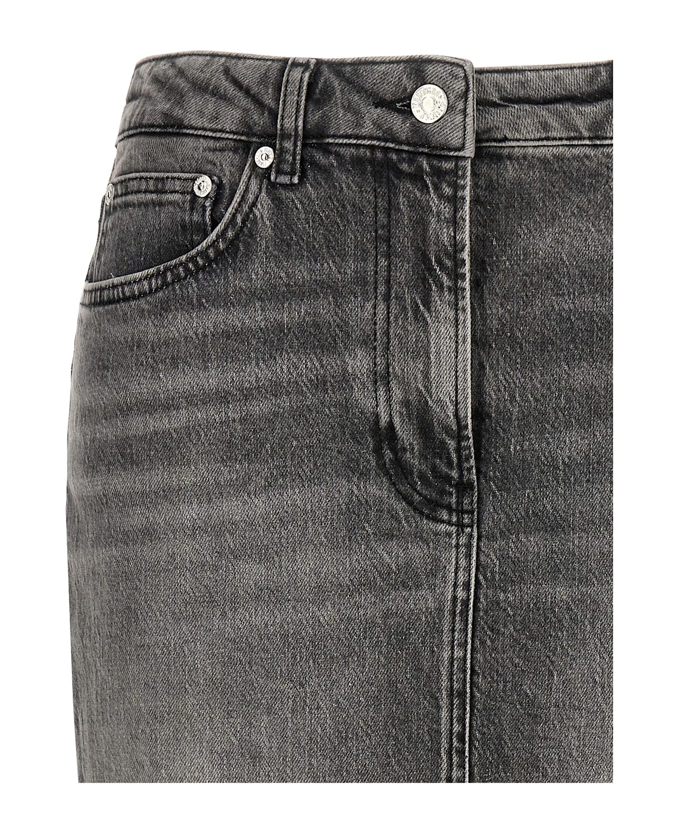 M05CH1N0 Jeans Denim Skirt - GREY