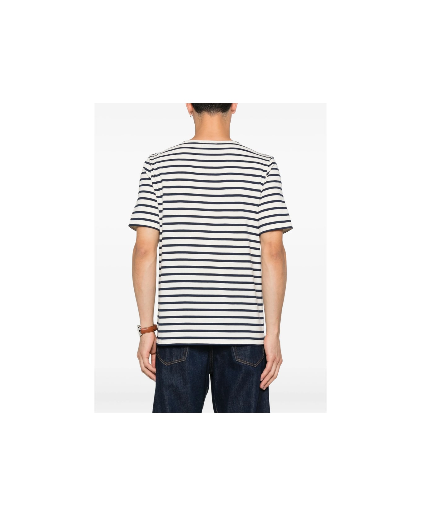 Saint James Sweater - WHITE/BLUE