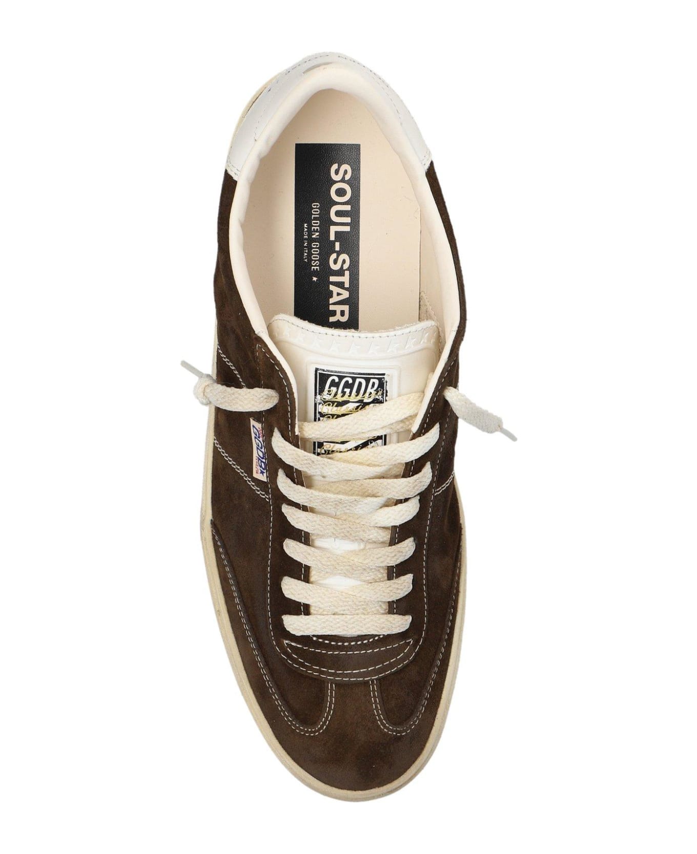 Golden Goose Soul Star Low-top Sneakers - DARK BROWN/MILK