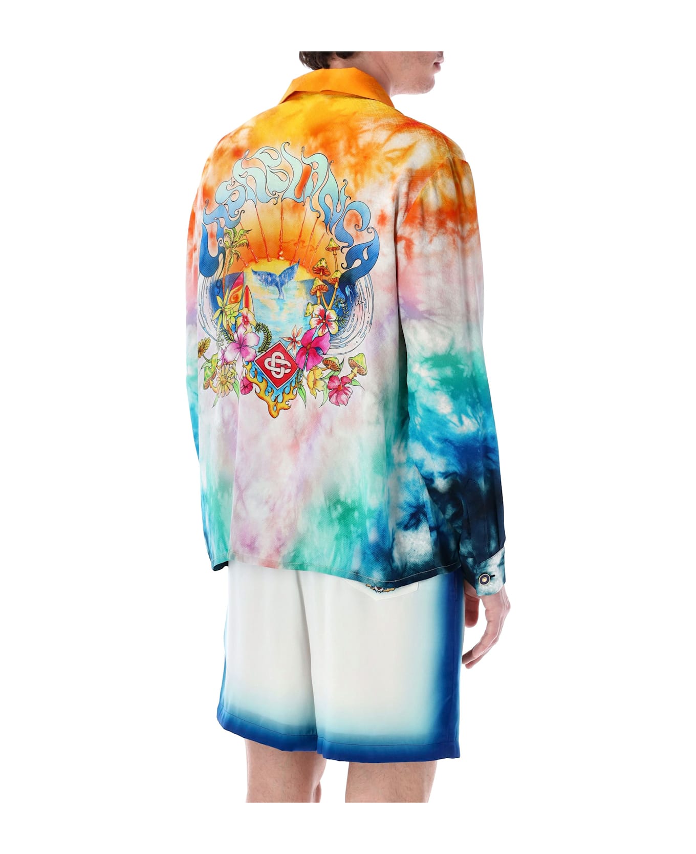 Casablanca Surf Trip Silk Shirt - MULTICOLOR
