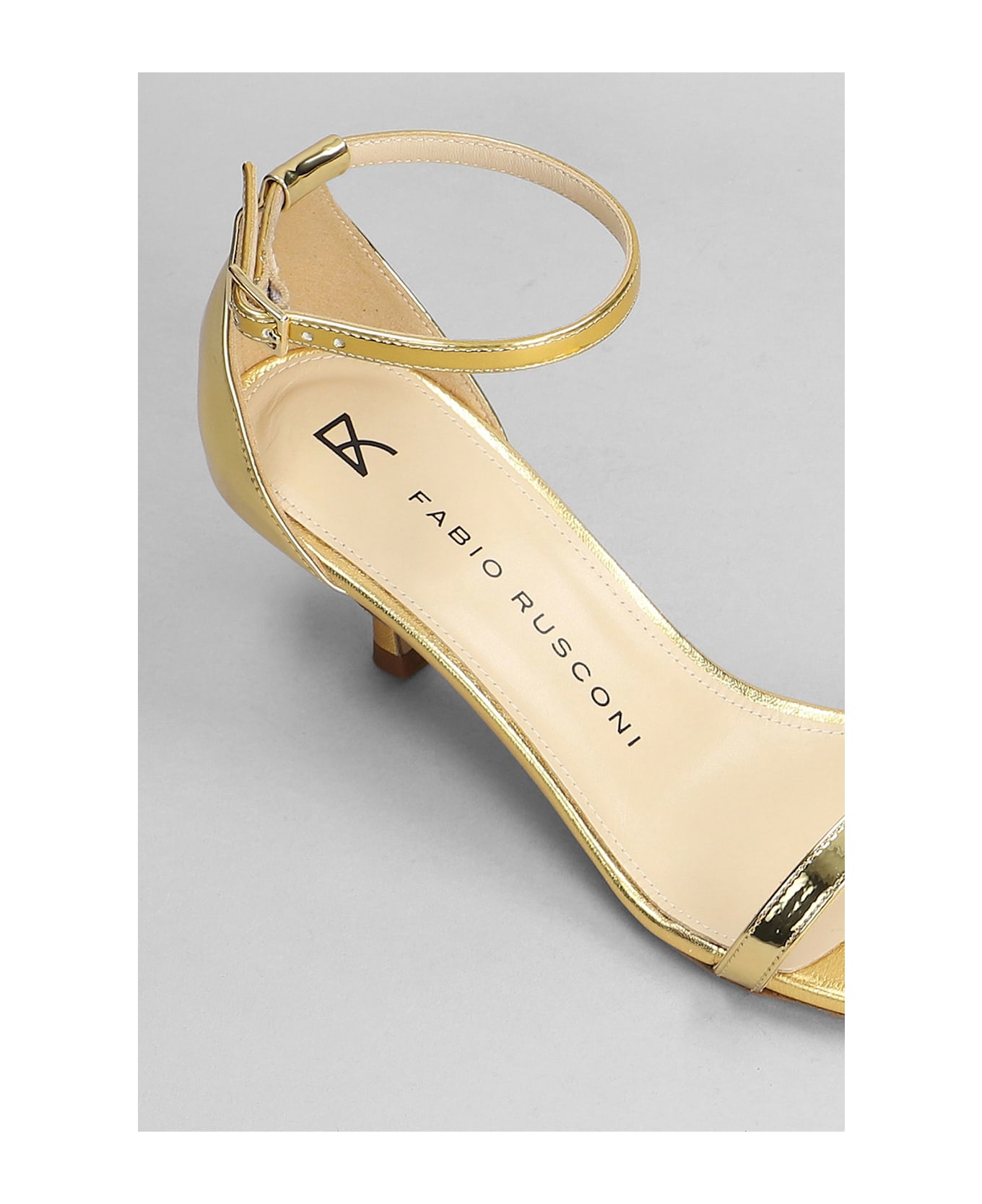 Fabio Rusconi Sandals In Gold Leather - gold