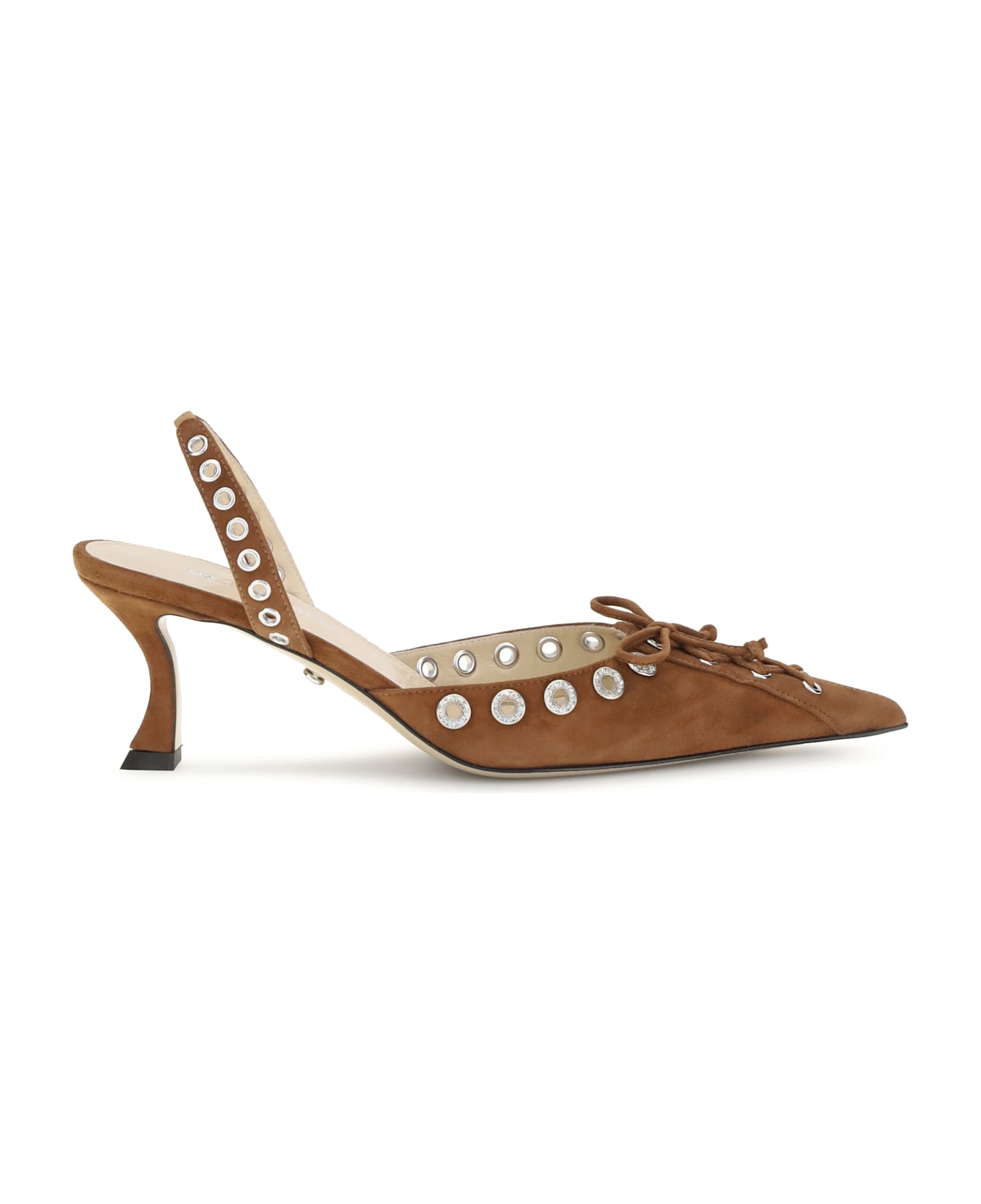 Mach 
Mach Crystalized Pointed Toe Slingback (65mm)