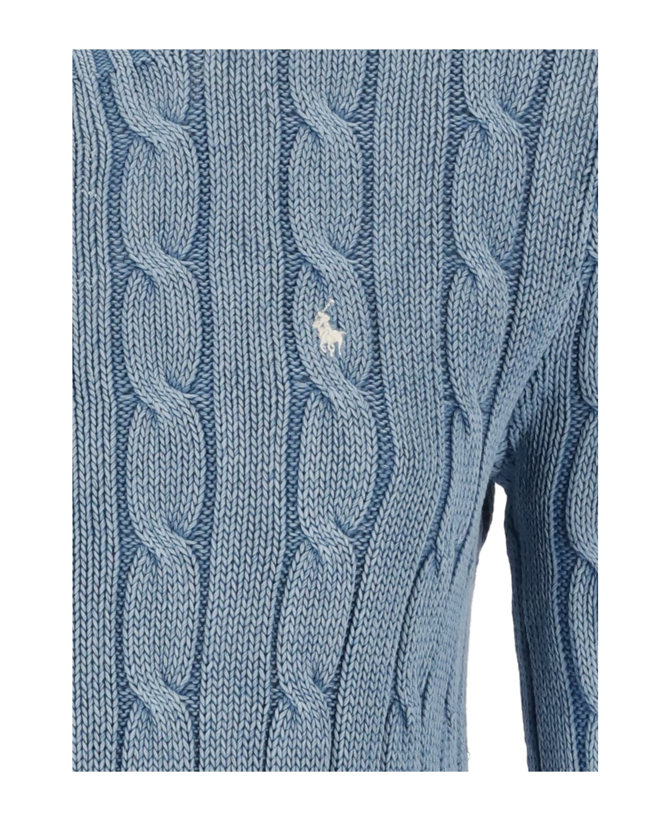 Polo Ralph Lauren Cotton Sweater - Light Blue