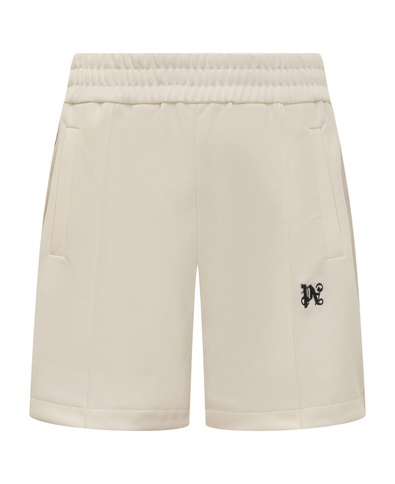 Palm Angels Monogram Bermuda Shorts - White ショートパンツ