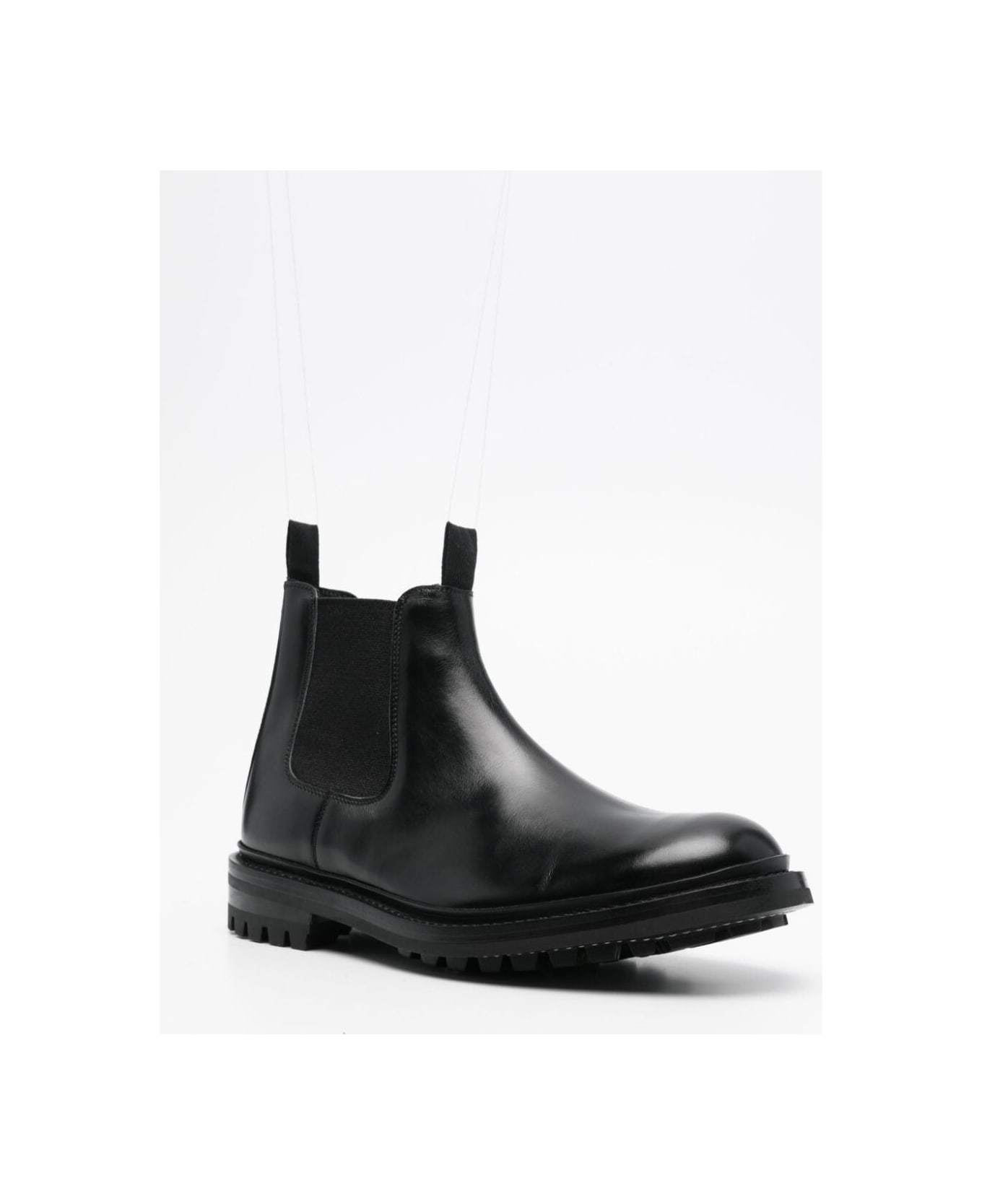 Tricker's Stephen Beatles Low Commando Sole - Black Calf