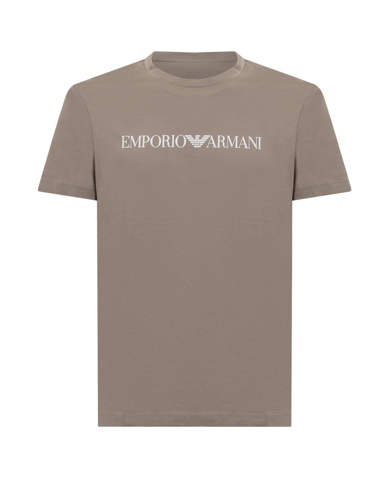 Emporio Armani Logo Printed Crewneck T-shirt Emporio Armani