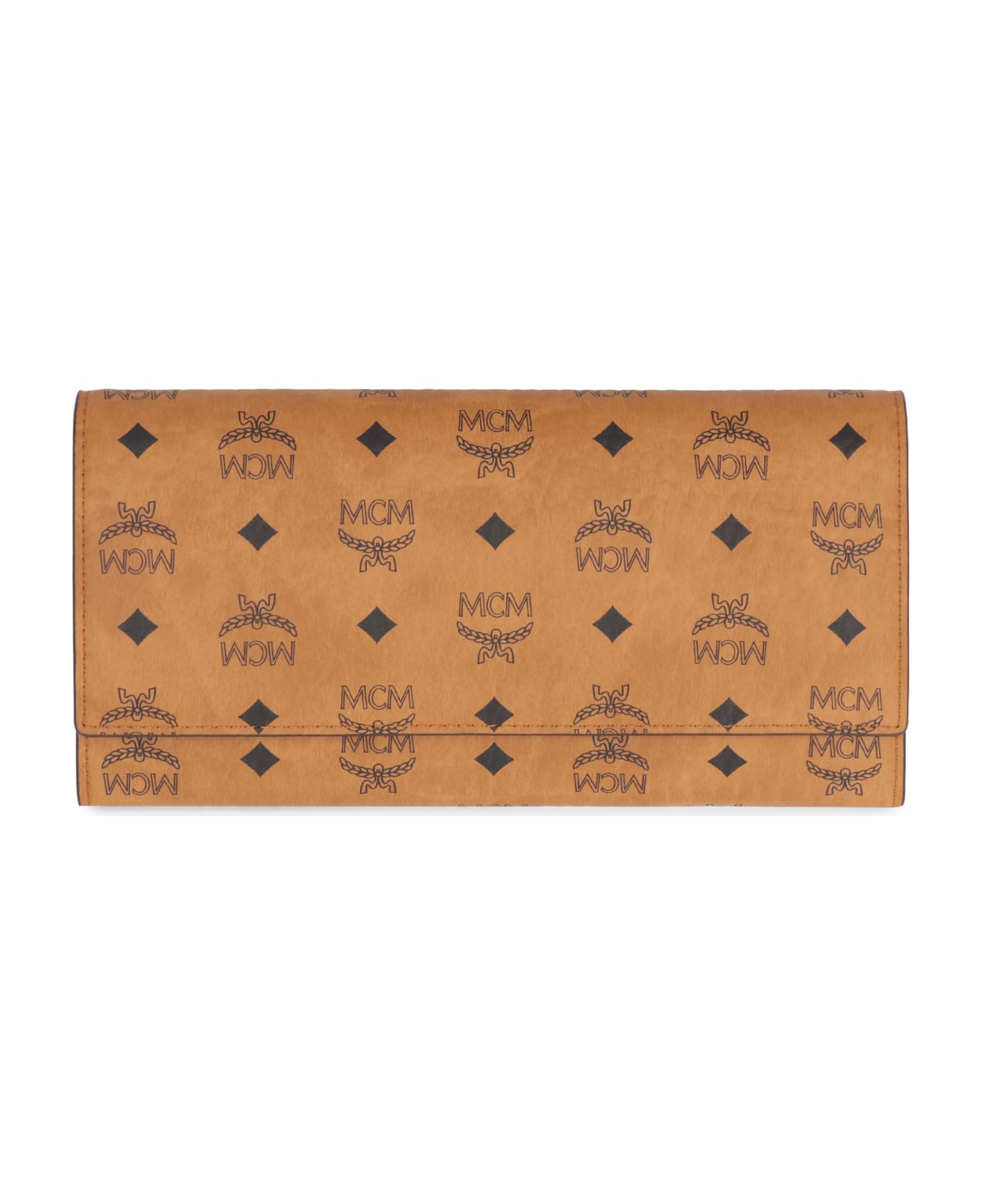 MCM Trifold Continental Wallet - brown
