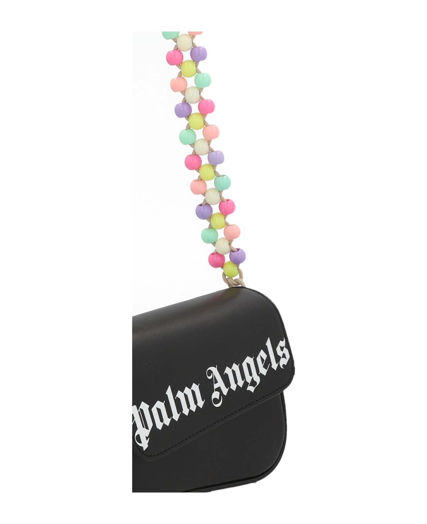 Palm Angels 'beads Strap Crash' Shoulder Bag - White/Black