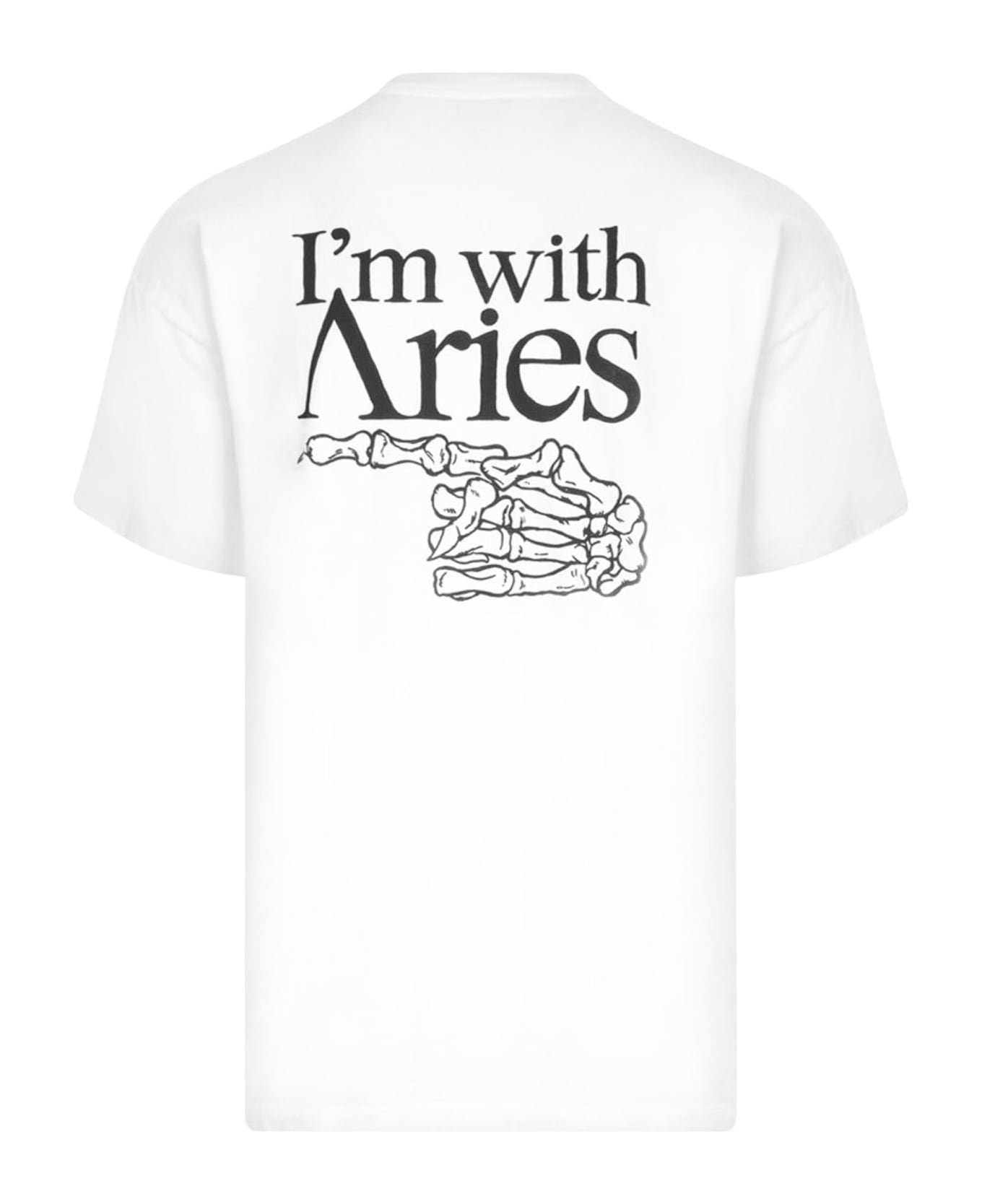 Aries White Cotton T-shirt