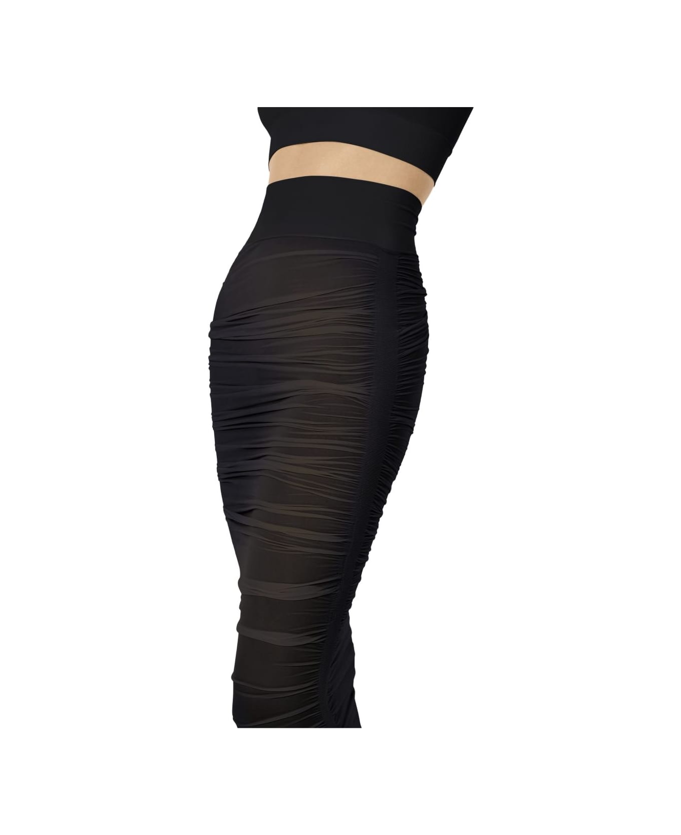 Wolford Midi Sheer Skirt - Black