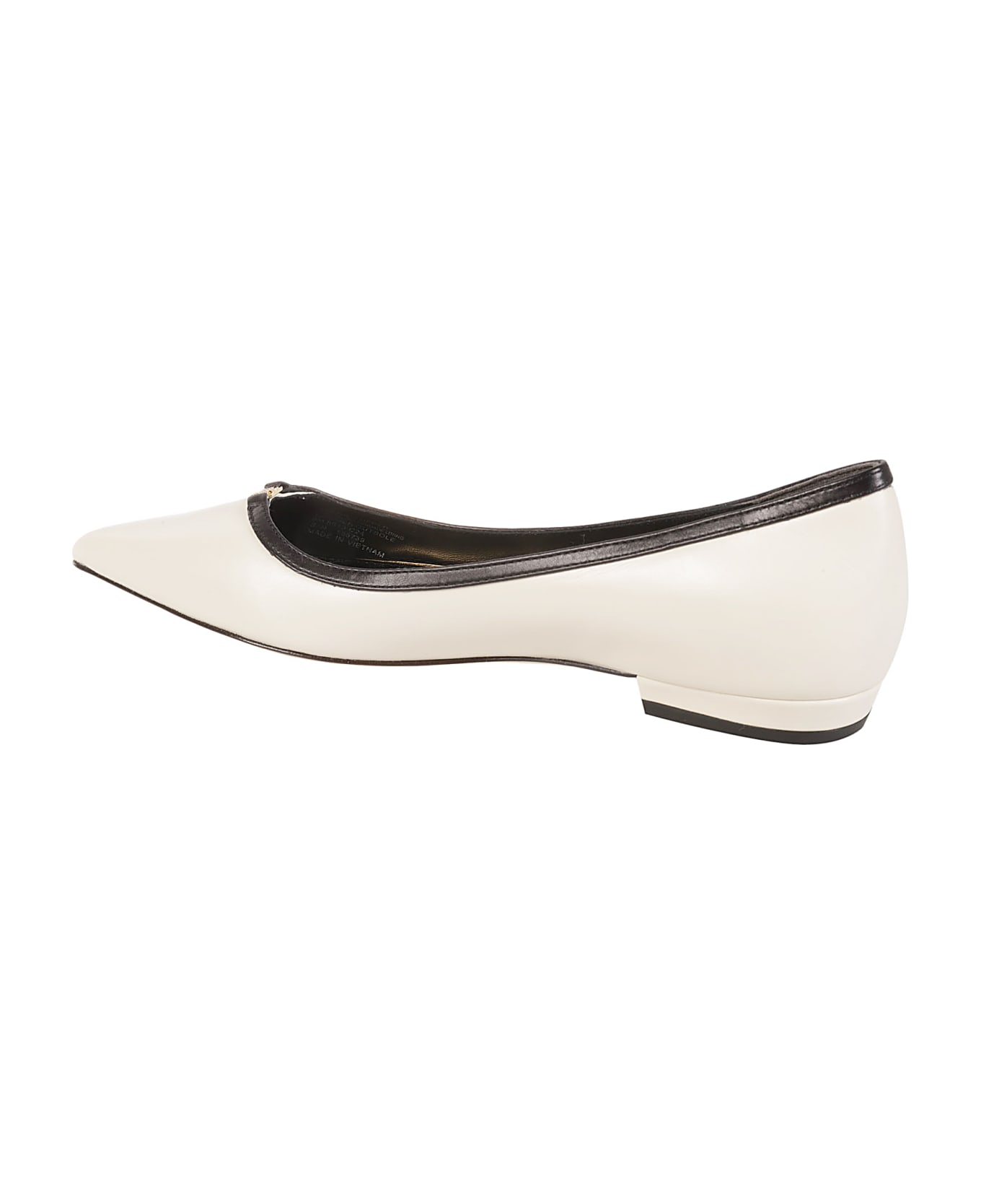 Tory Burch Double T Buckle Pointed Toe Ballerinas