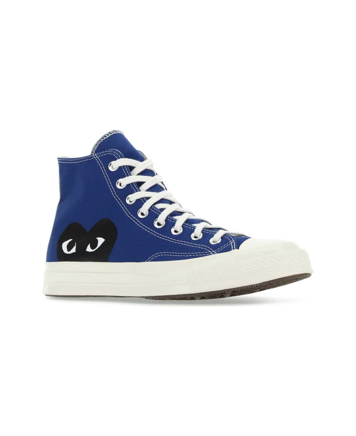 Comme des Garçons Play Blue Canvas Comme Des Garã§ons X Converse Sneakers - BLUE スニーカー