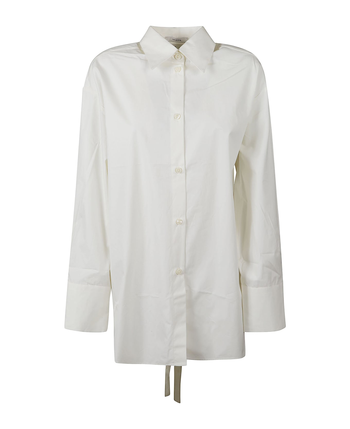 Róhe Open Back Plain Shirt Dress - Vanilla シャツ