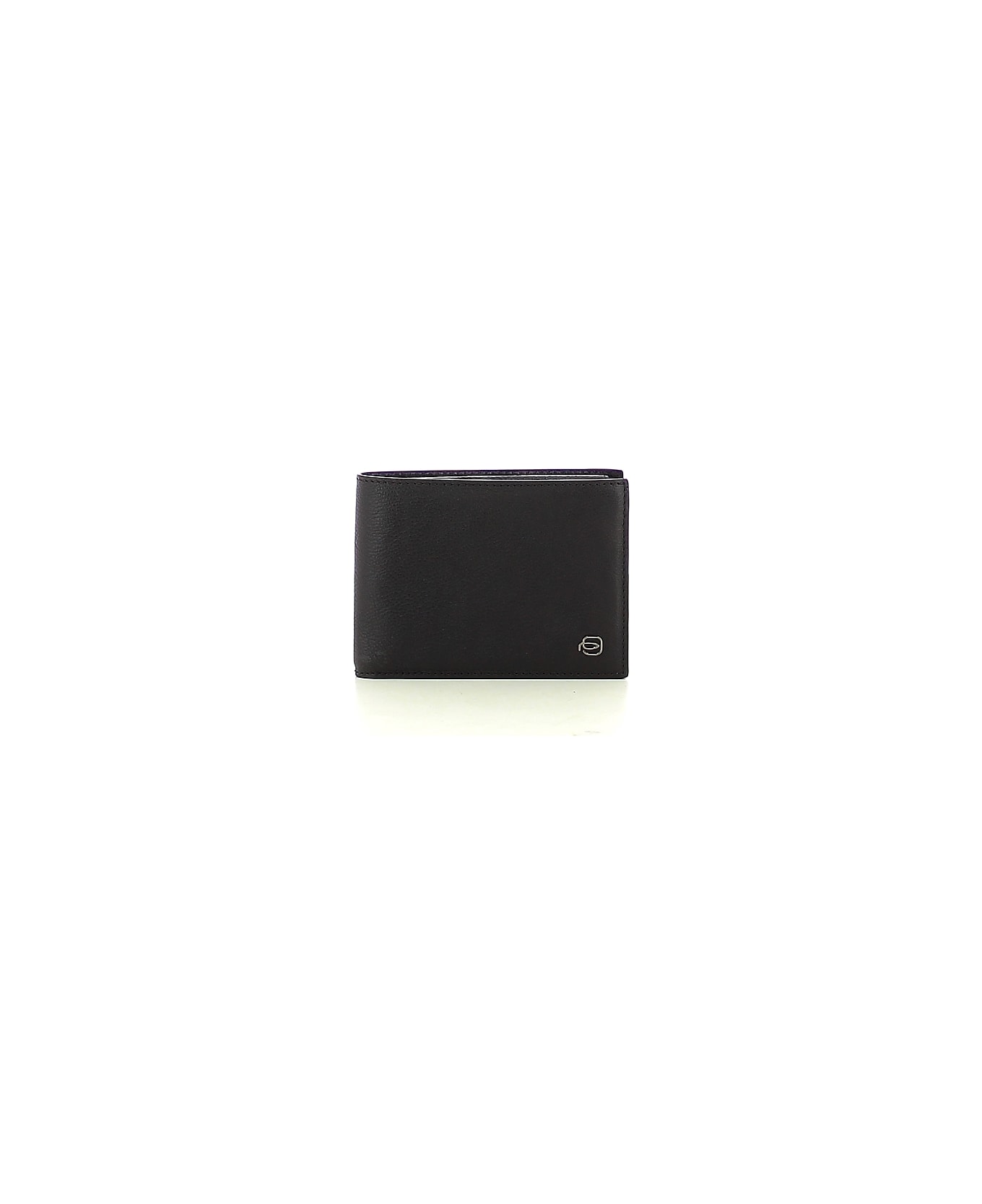 Piquadro Dark Brown Leather Wallet W/coin Pocket - Dark Brown