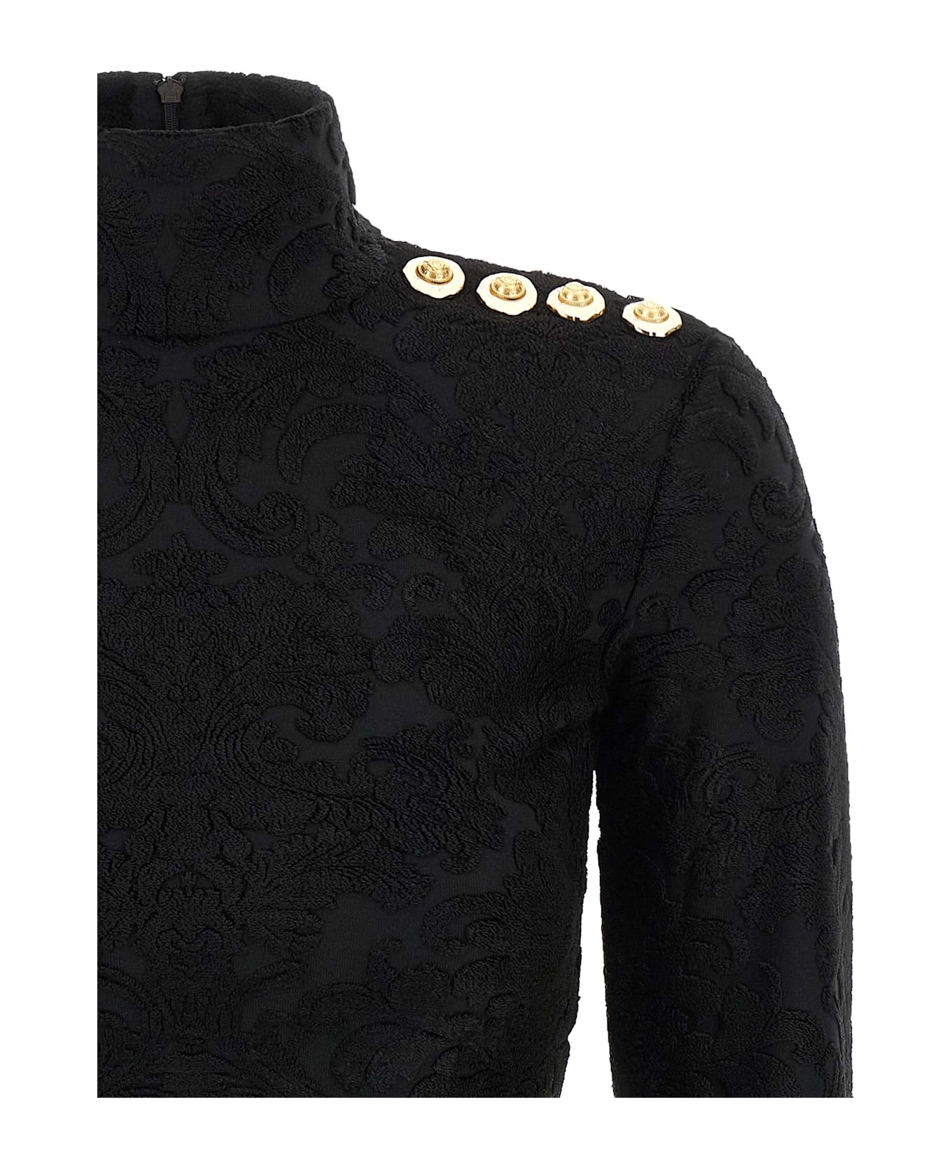 Balmain Top 
barocco
 Pattern - Black  