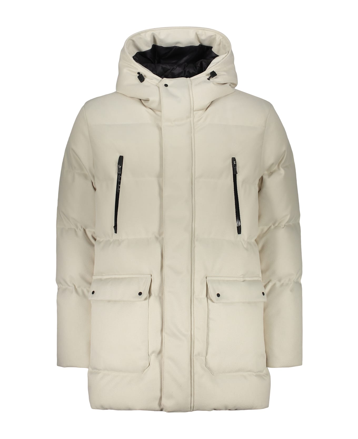 Herno Laminar Hooded Down Jacket - Ivory