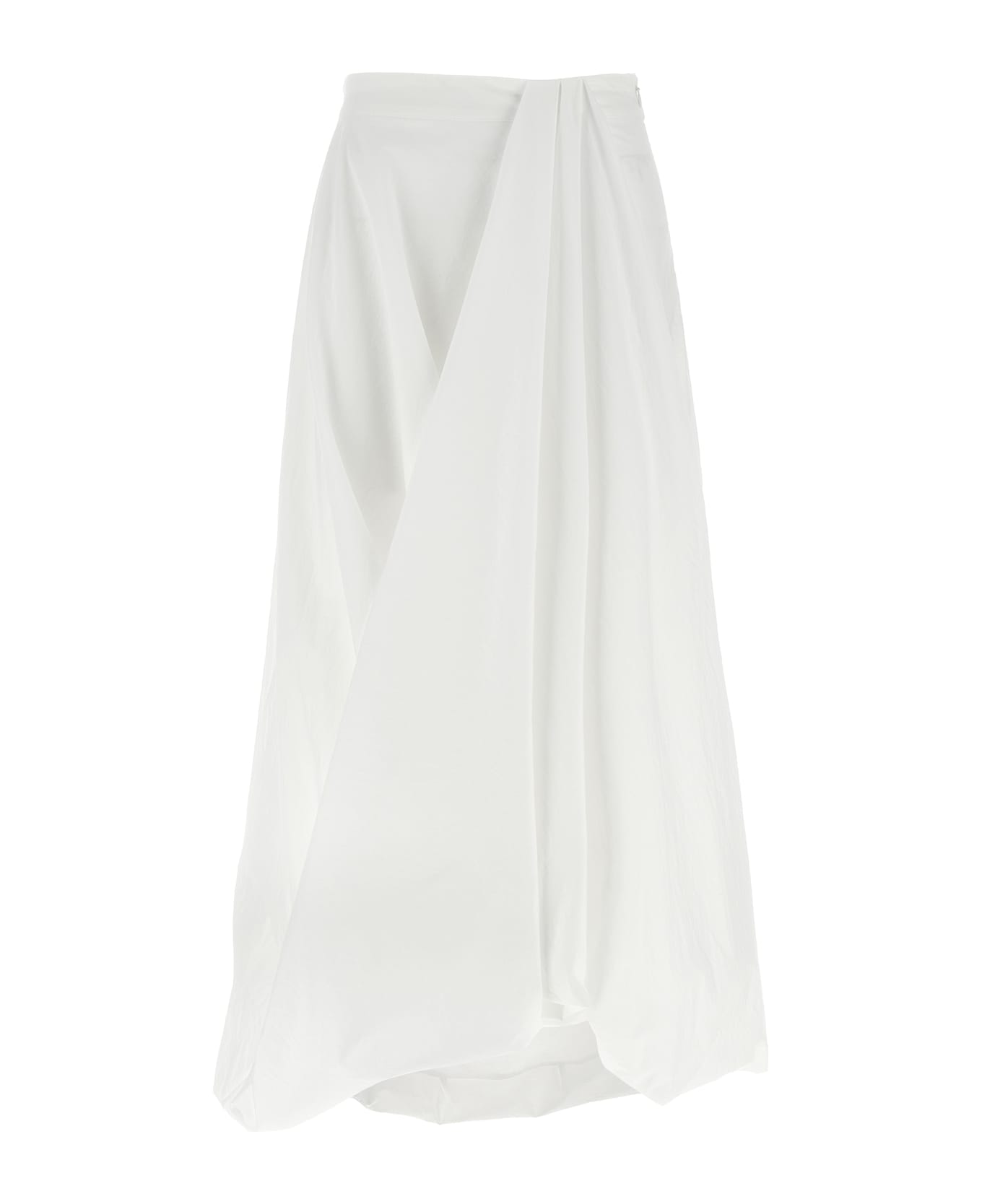 Brunello Cucinelli 
bubble Hem
 Skirt - Bianco Naturale