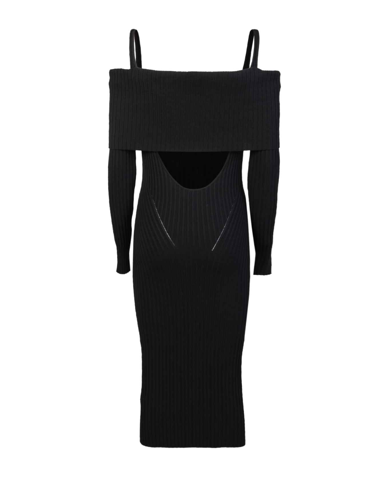 ANDREĀDAMO Stretch Ribber Dress - Black