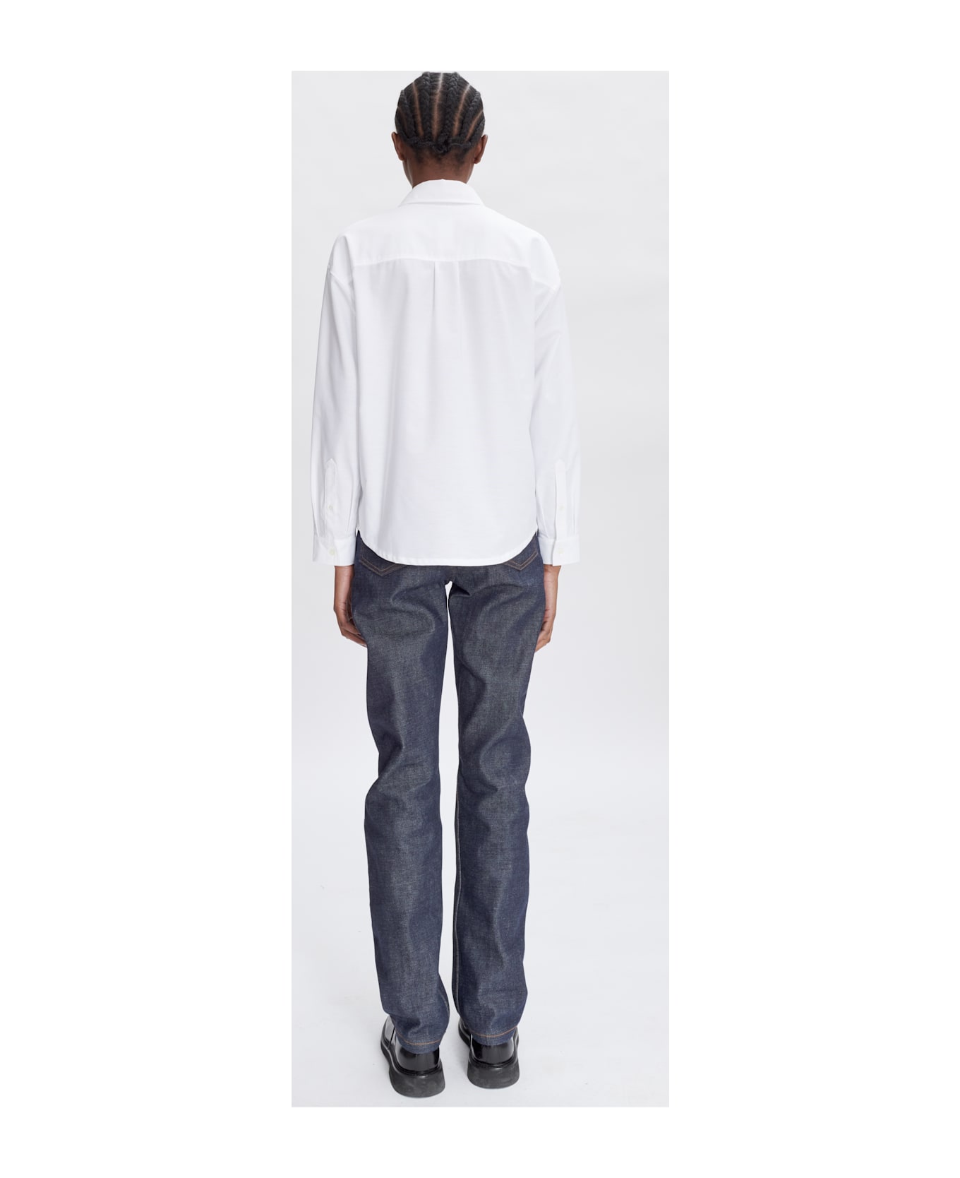 A.P.C. Chemise Boyfriend Brodee - Aab Blanc