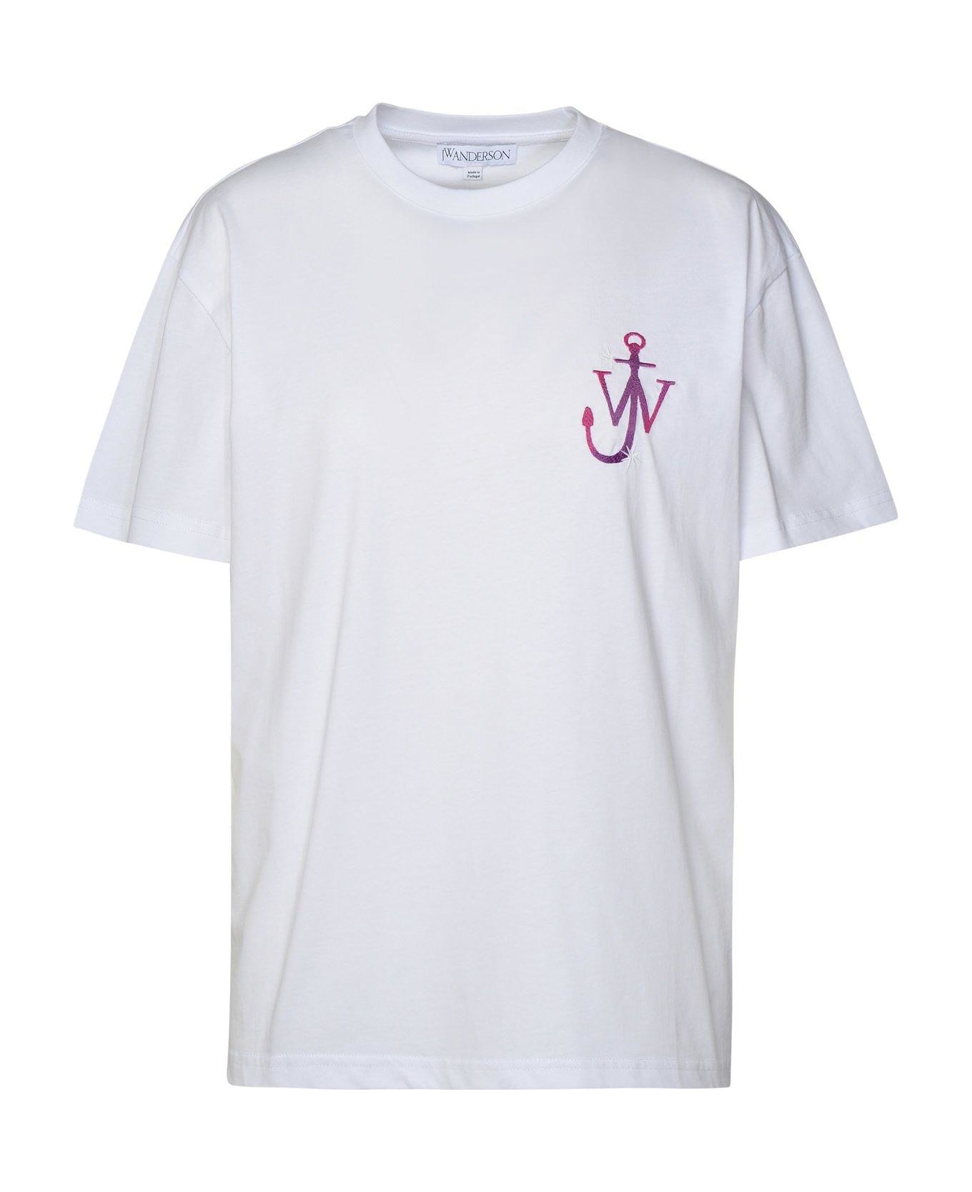 J.W. Anderson Logo Printed Crewneck T-shirt - White