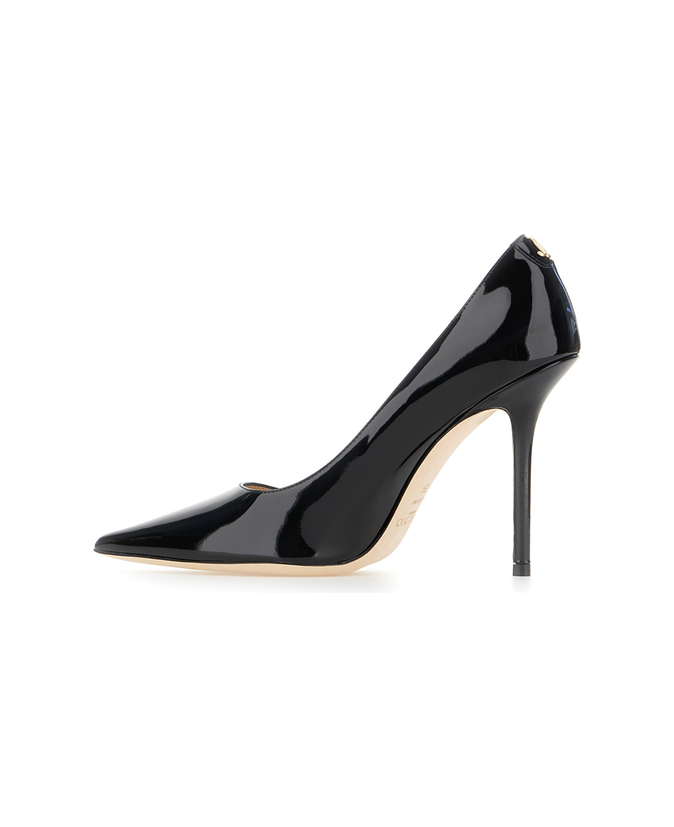 Jimmy Choo Black Leather Love Pumps - BLACK