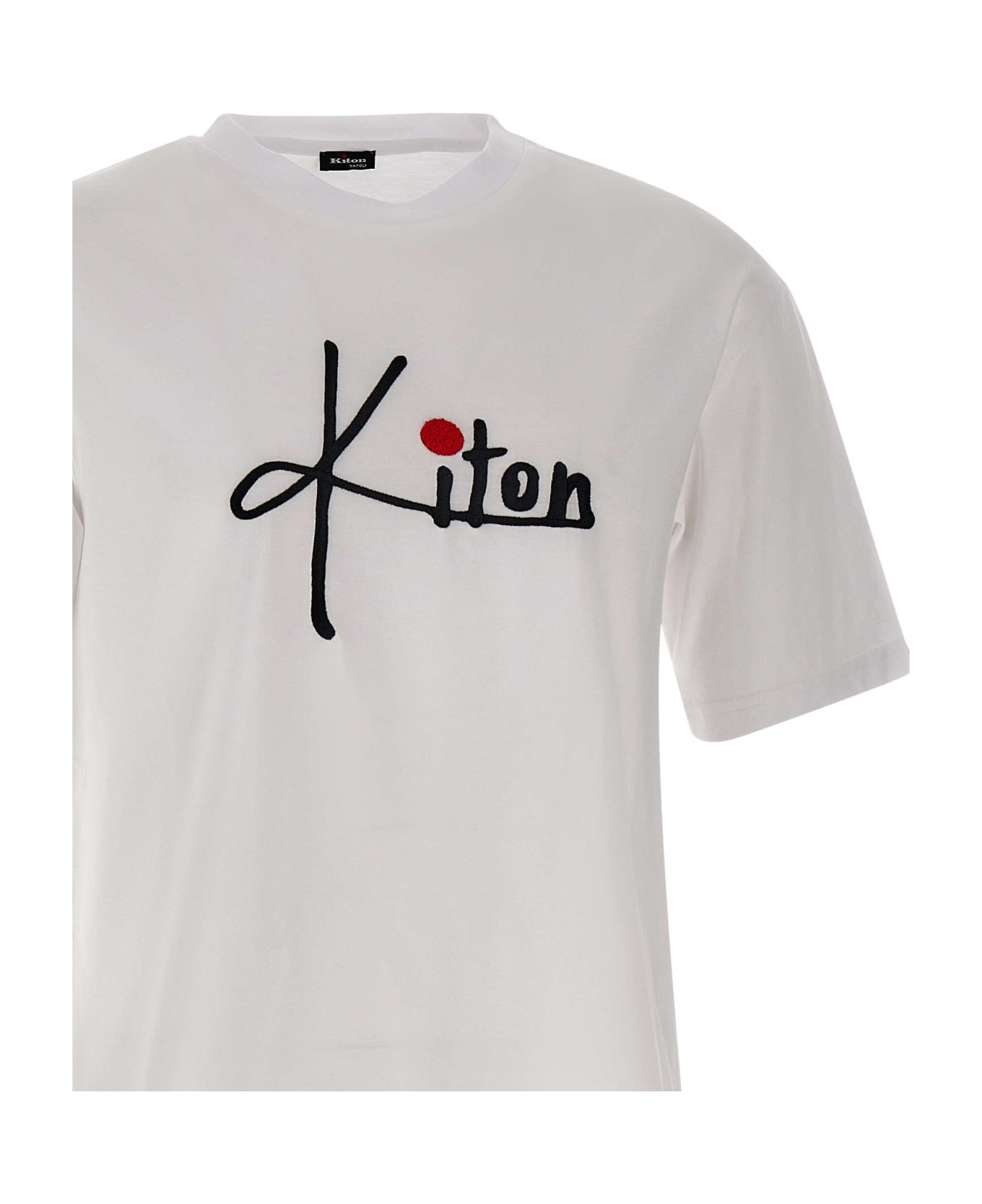 Kiton Cotton T-shirt - WHITE シャツ