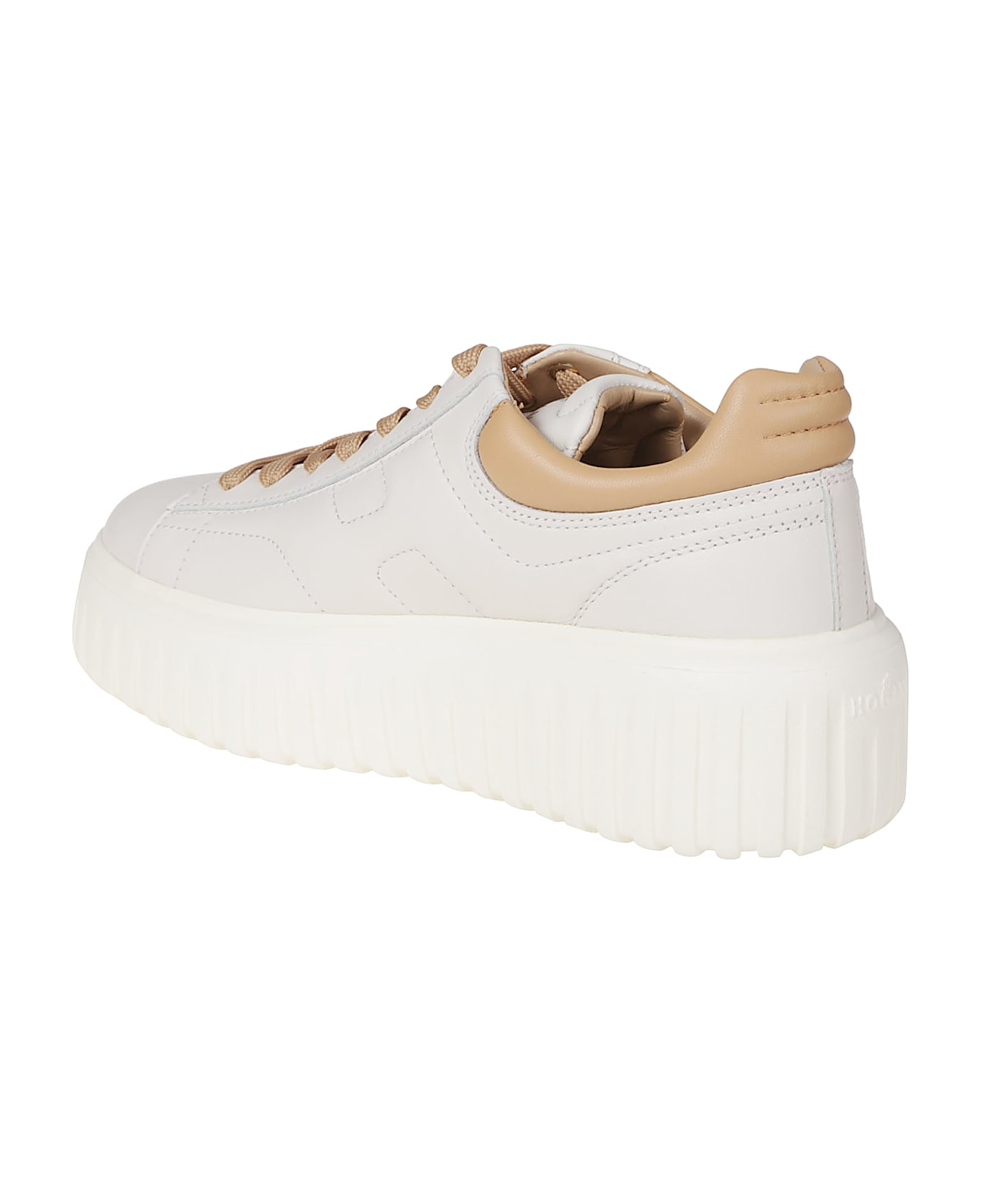 Hogan H-stripes Sneakers - Yogurt/cuoio