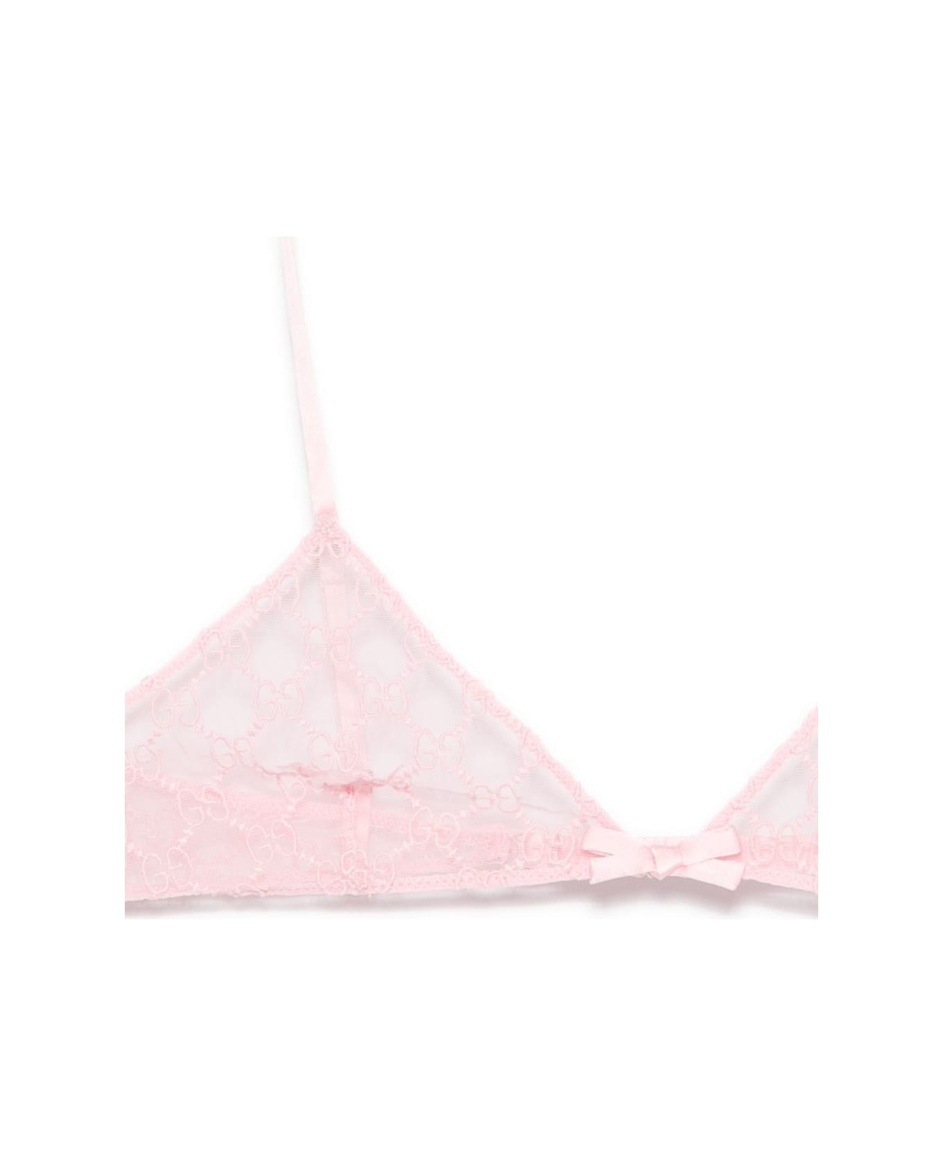 Gucci Gg Tulle Bra - Pink