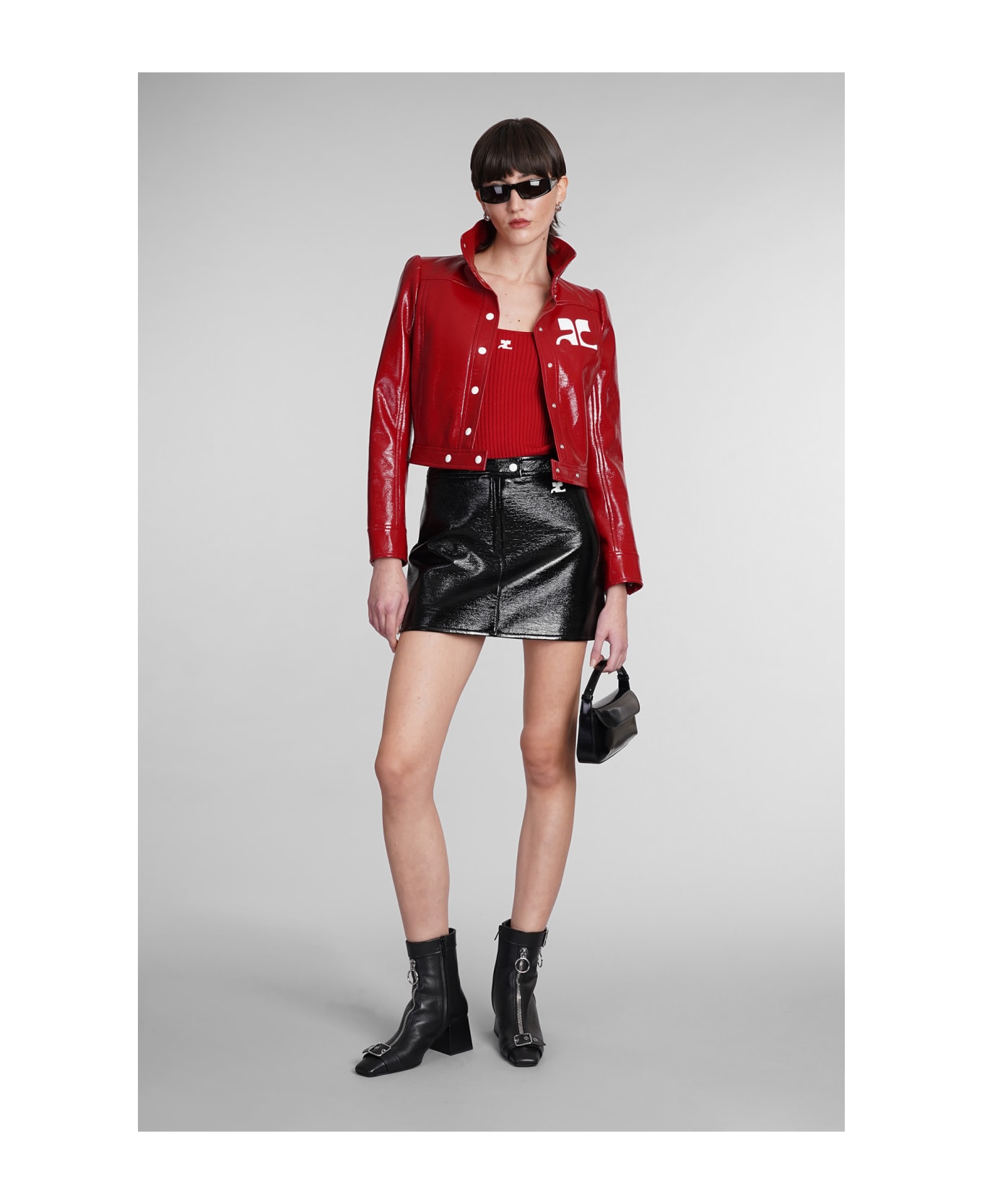 Courrèges Topwear In Red Viscose - red