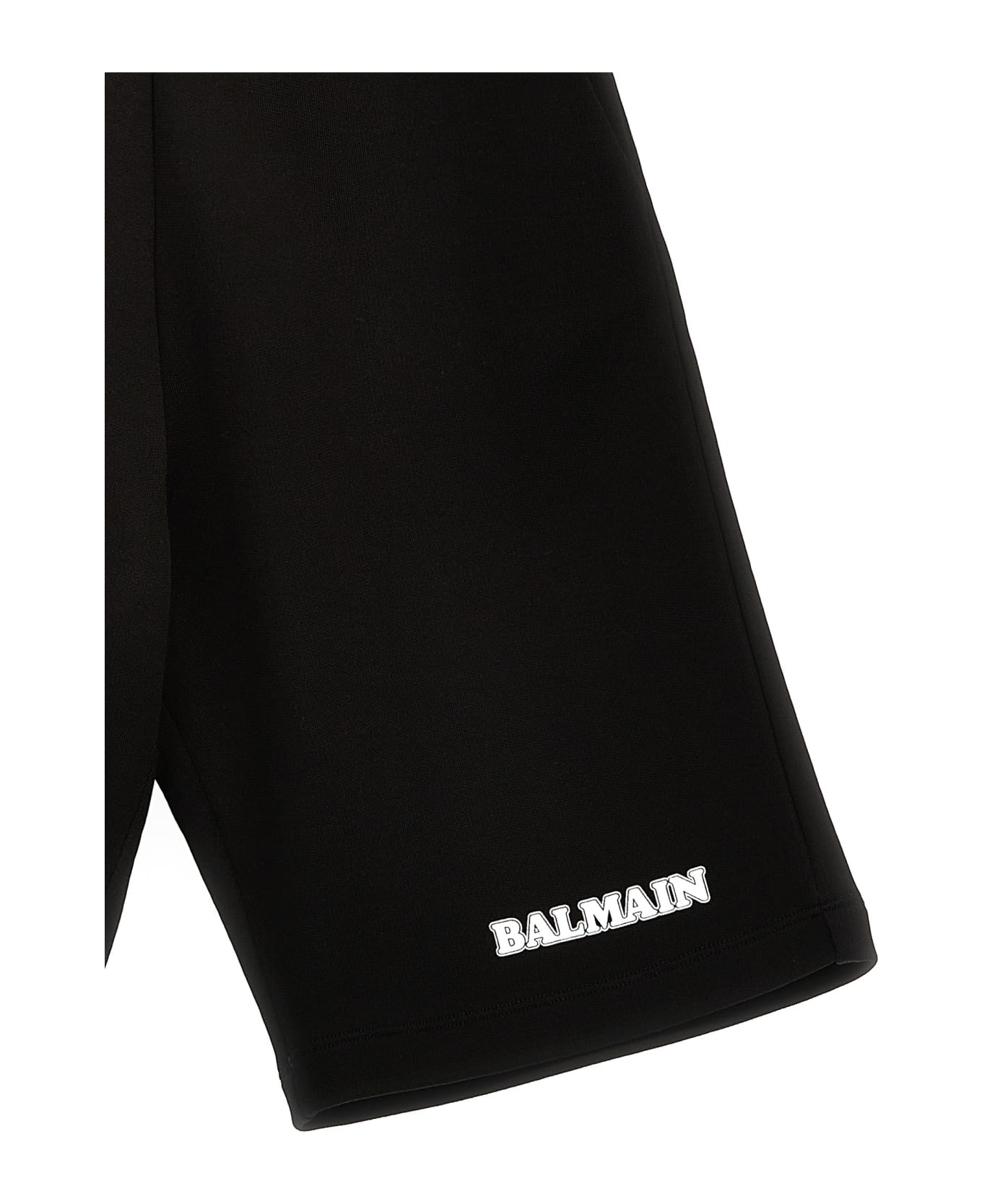 Balmain Logo Print Bermuda Shorts - Bc