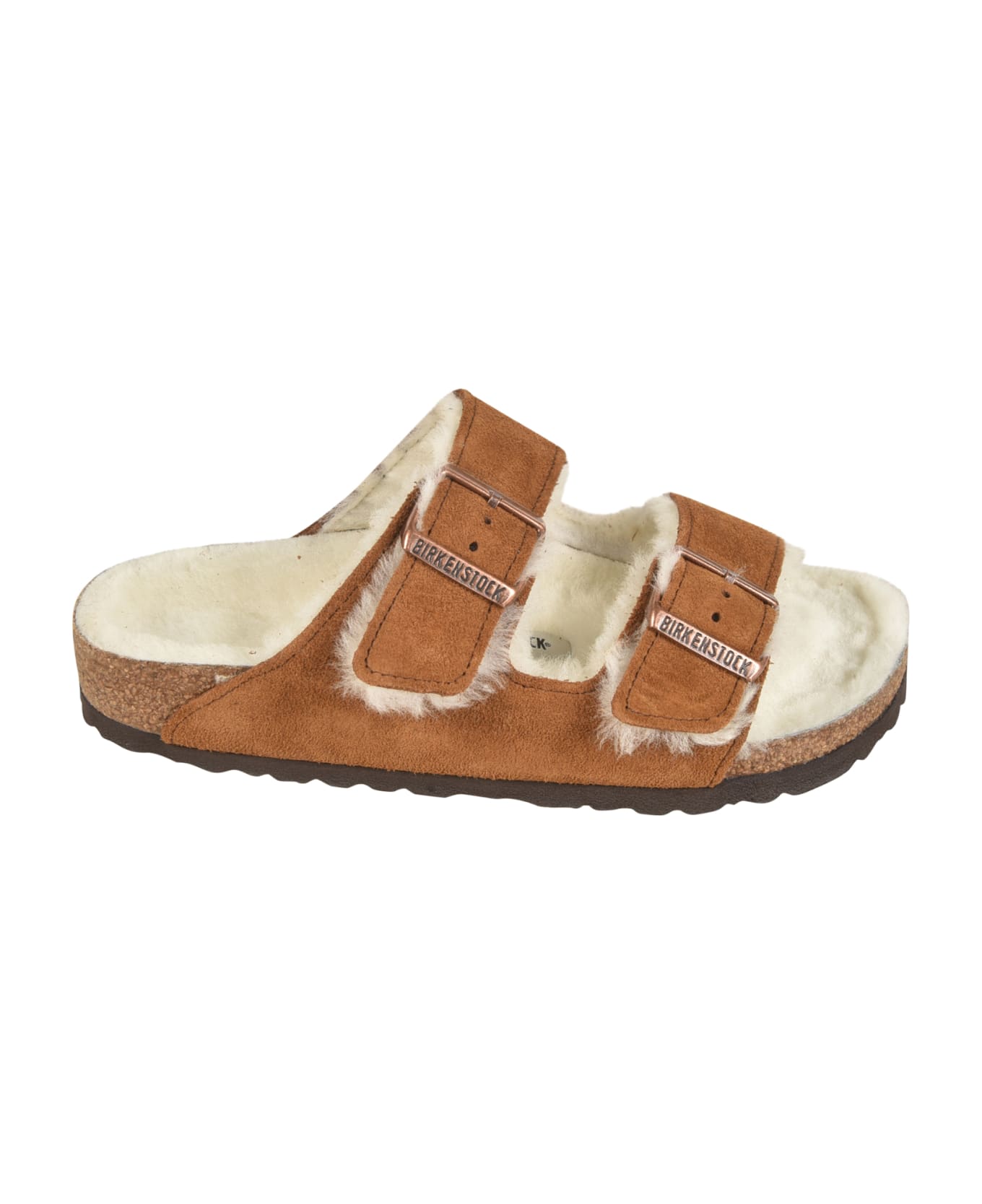 Birkenstock Arizona Shearling Sandals - Milk