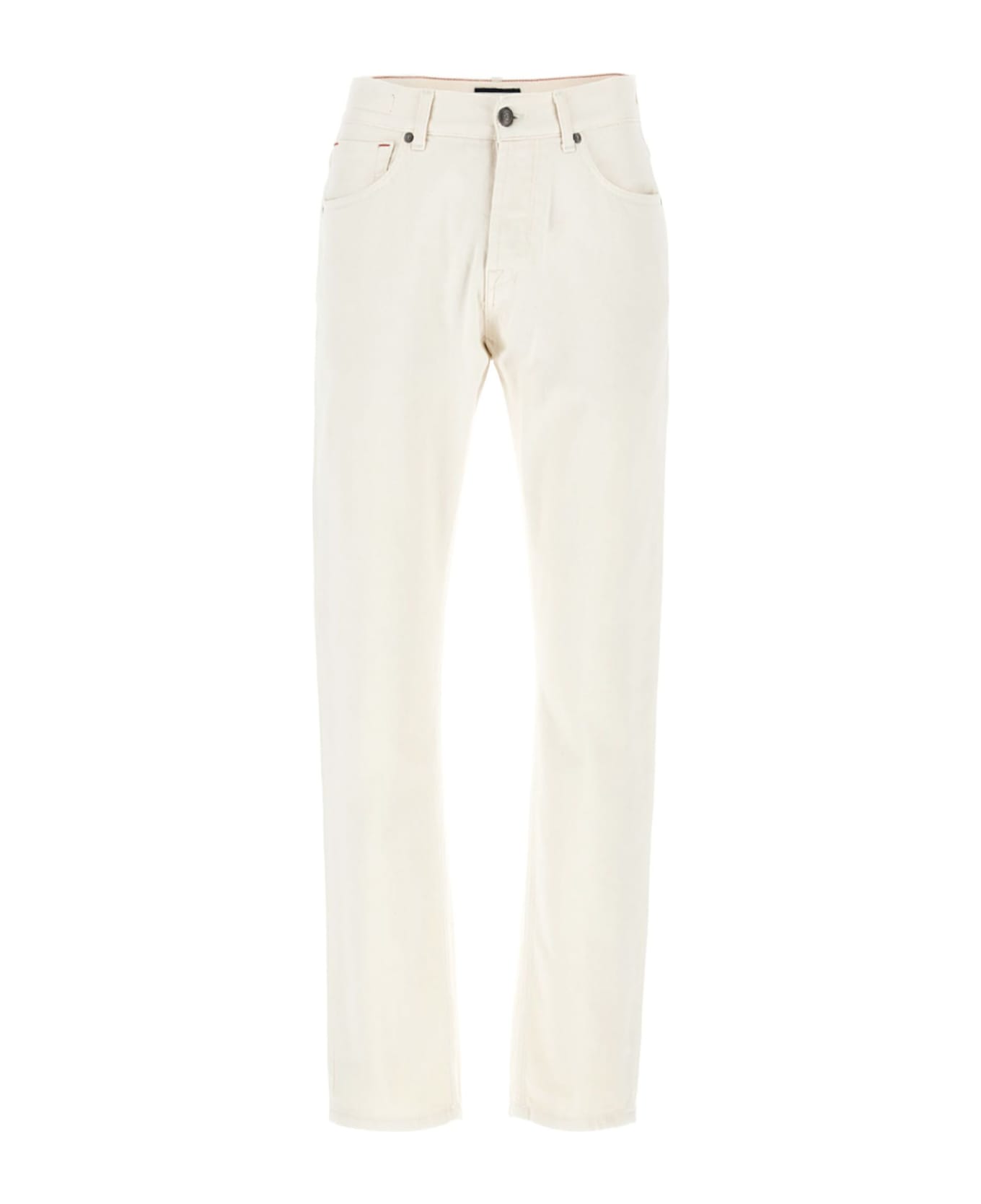 Fay Straight Leg 5-pocket Jeans - Beige